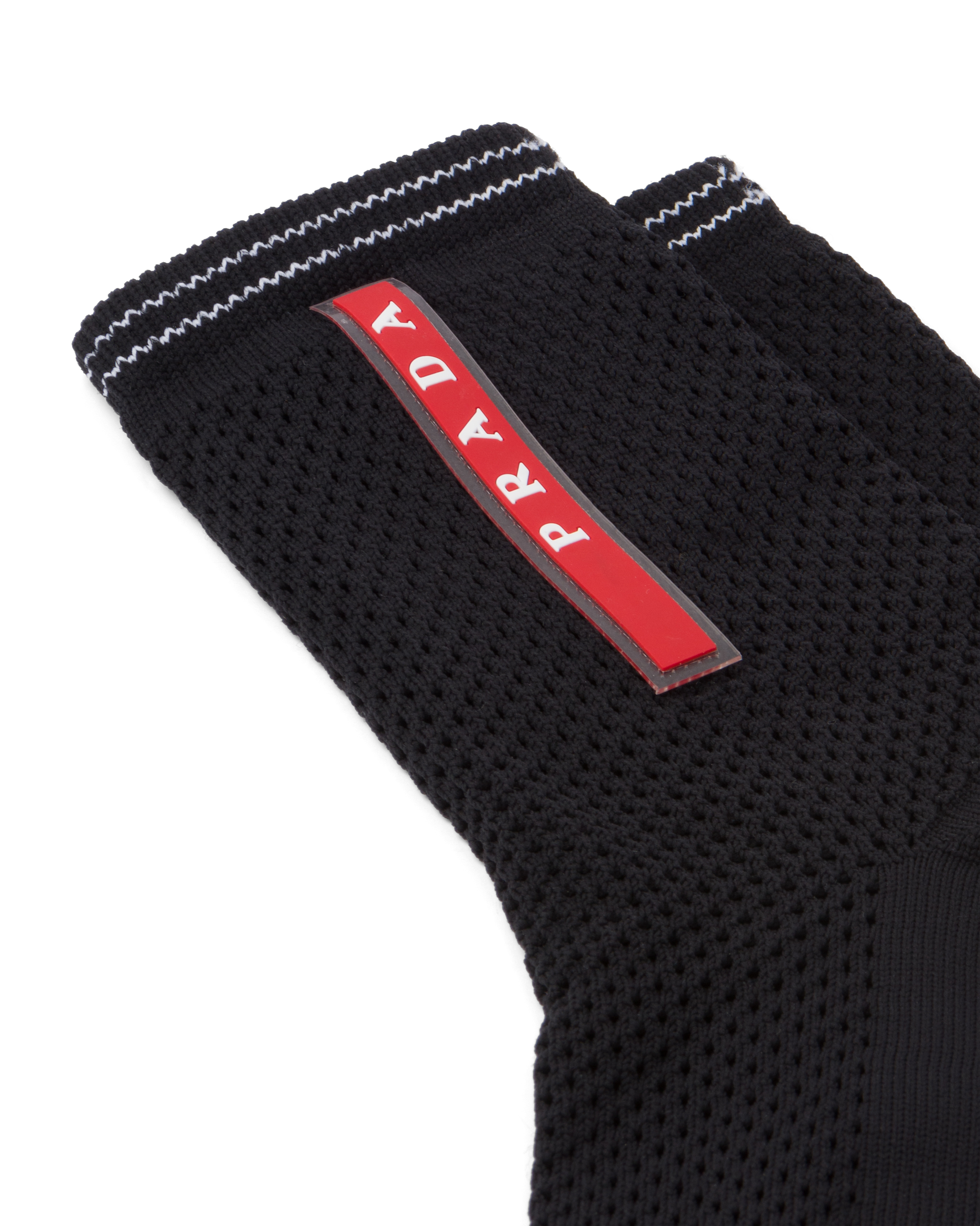 【PRADA】 テクニカルヤーン アンクルソックス 白 国内直営 **PRADA** テクニカルヤーン アンクルソックス (PRADA/靴下