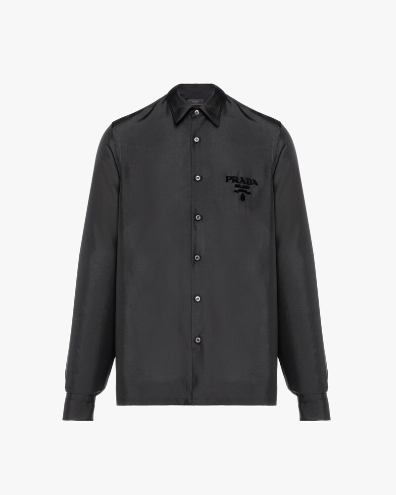 prada silk shirt