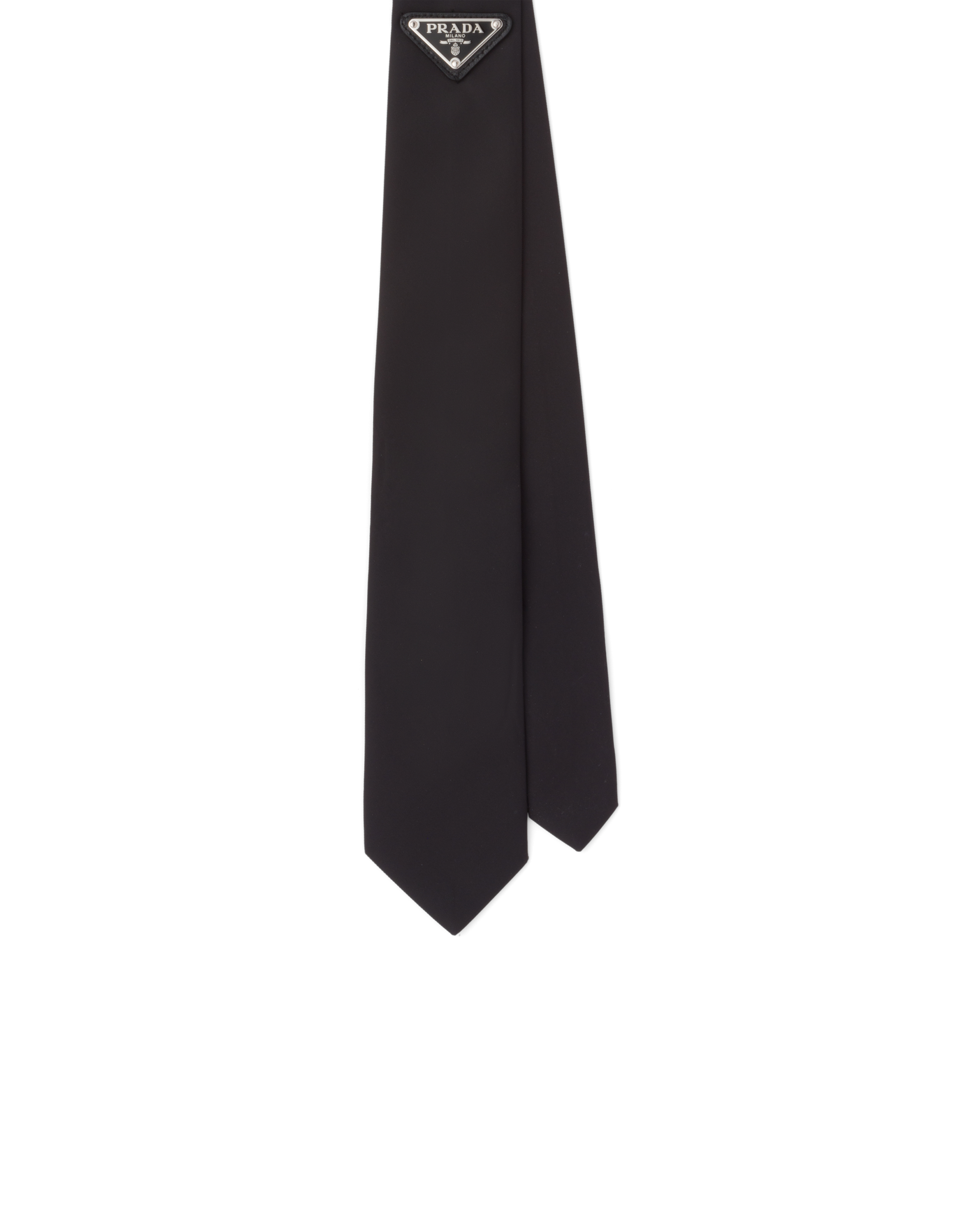 Prada Re-nylon Gabardine Tie In Black
