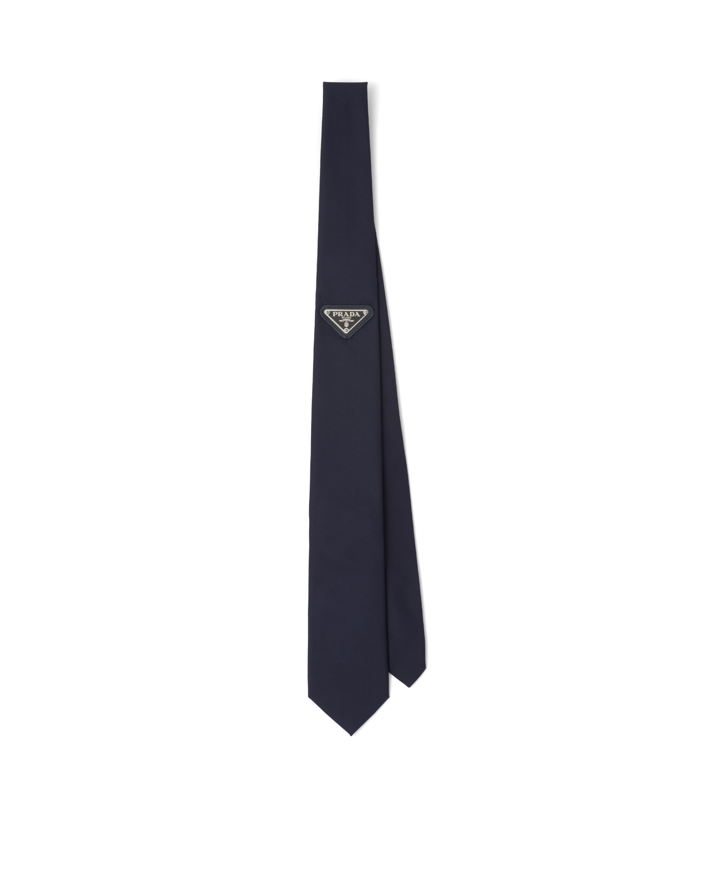 Prada Re-nylon Gabardine Tie In Blue