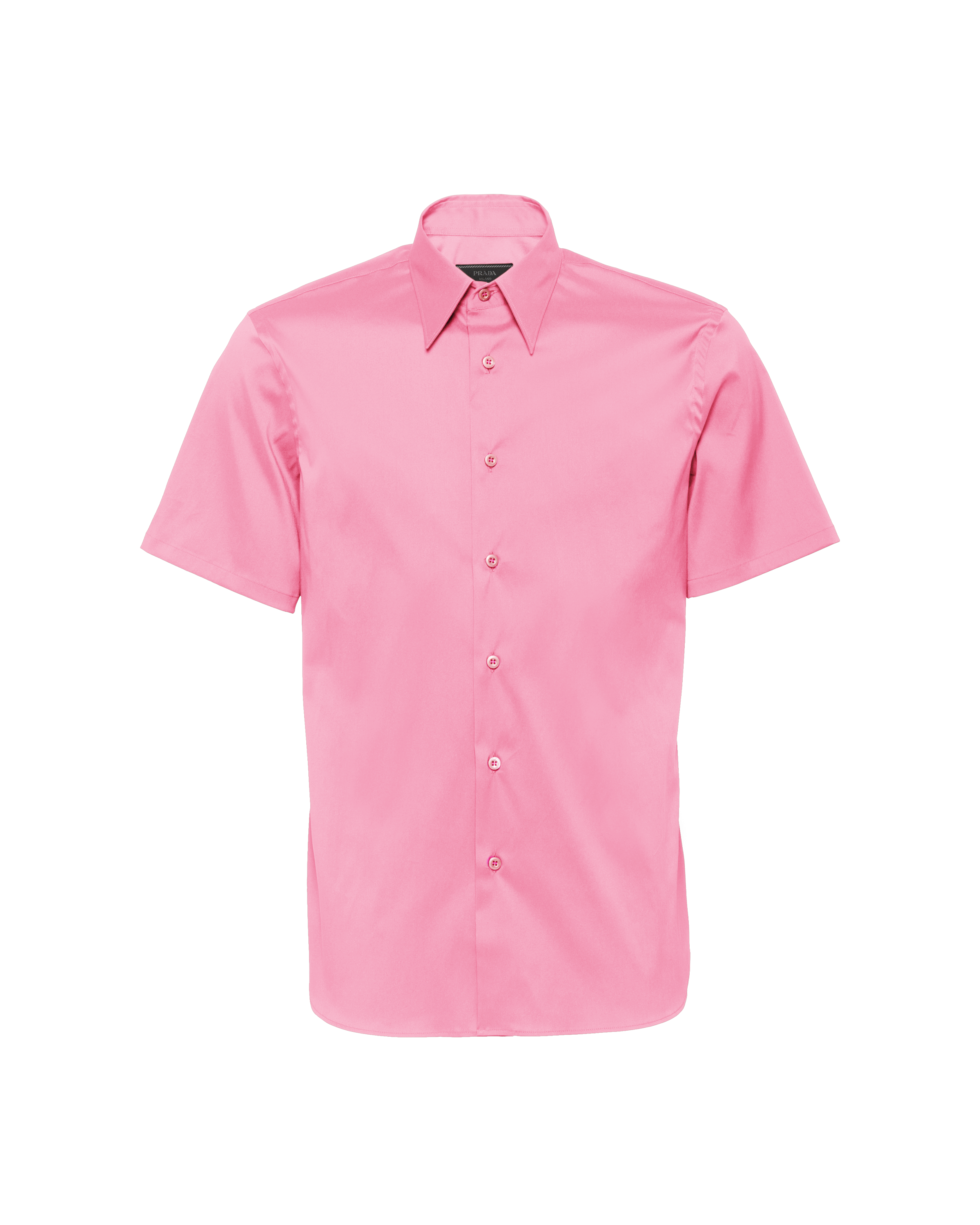 Begonia Pink Short-sleeved cotton shirt