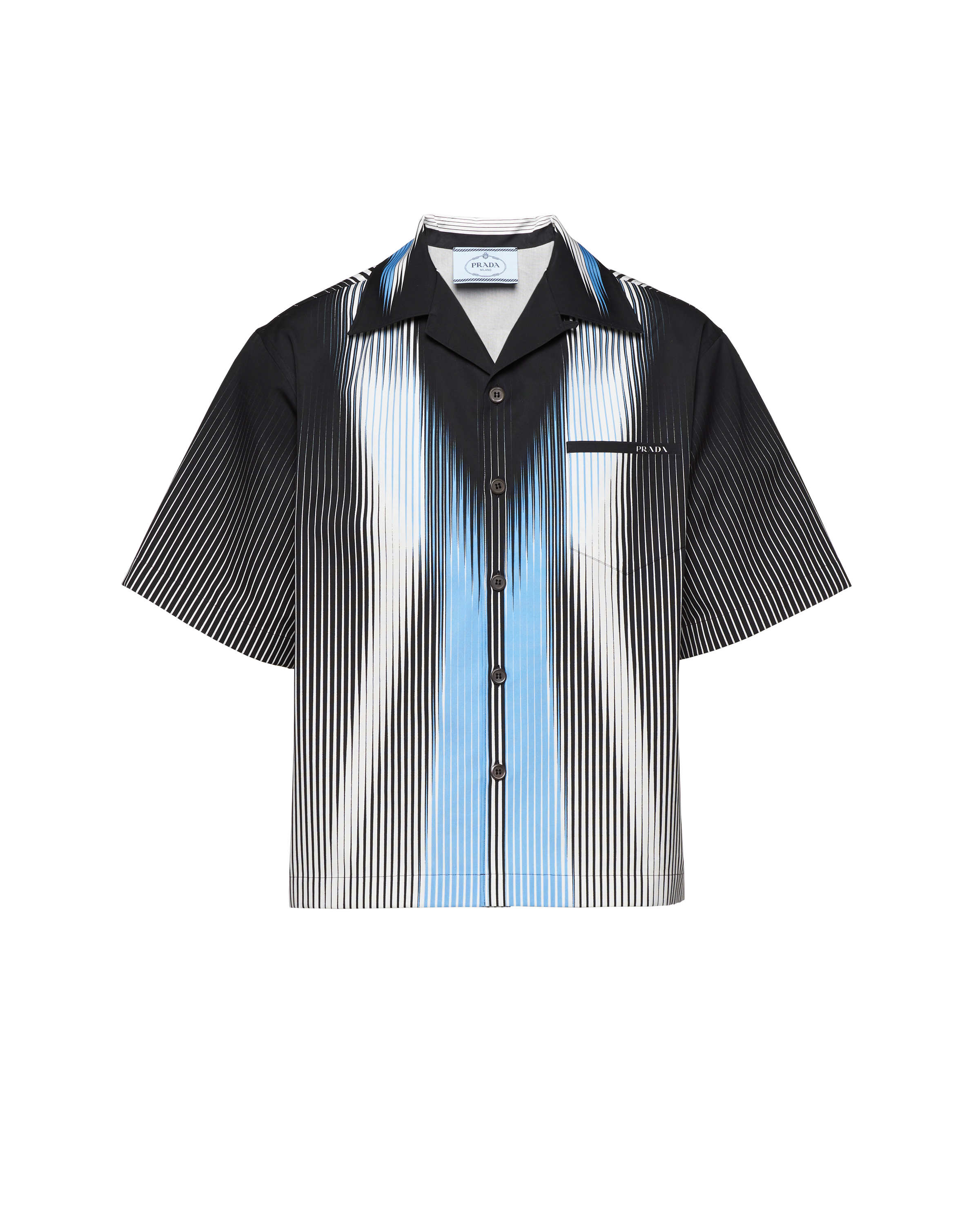 Printed heavy cotton bowling shirt | Prada