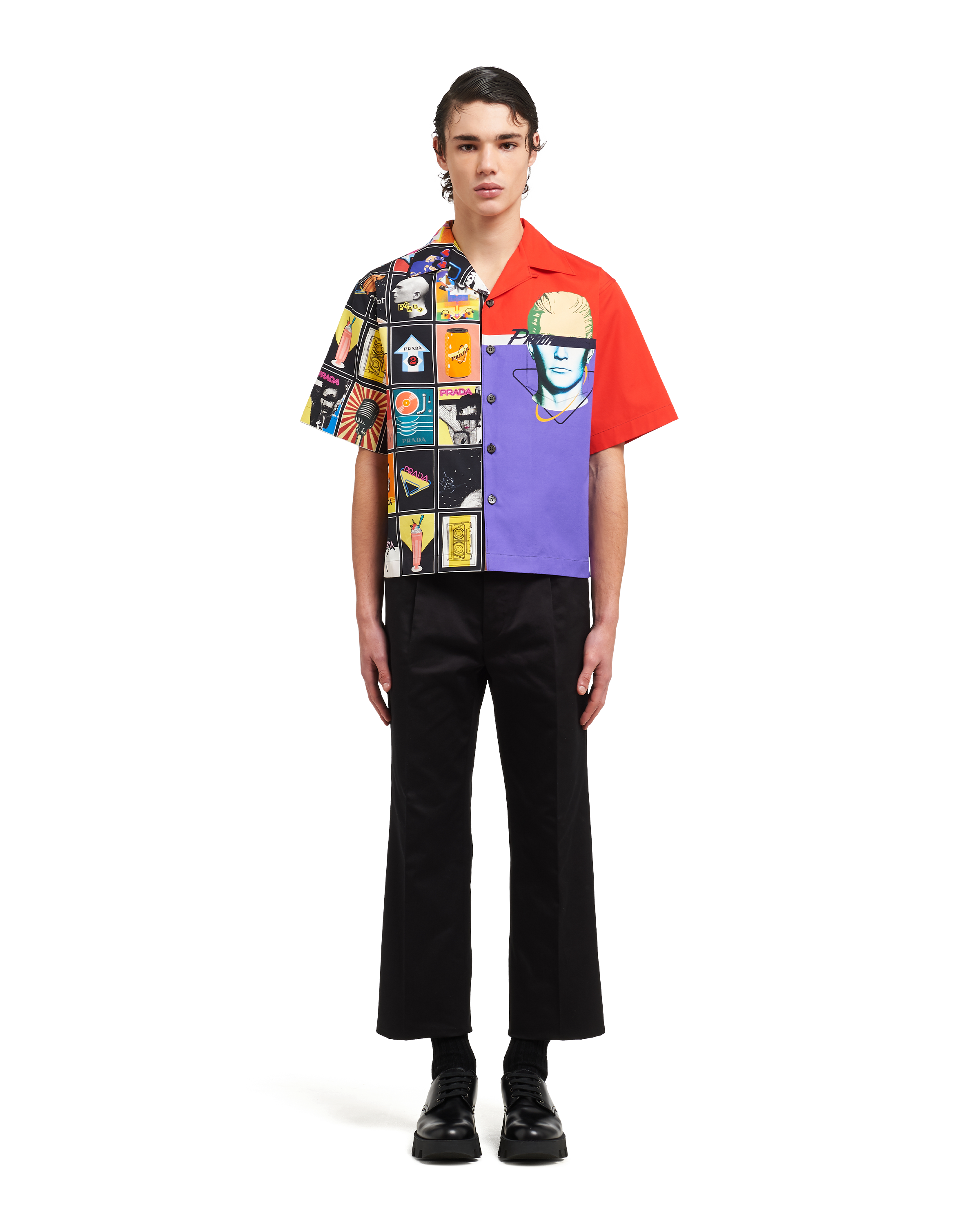 Double Match Bowling Shirt Prada