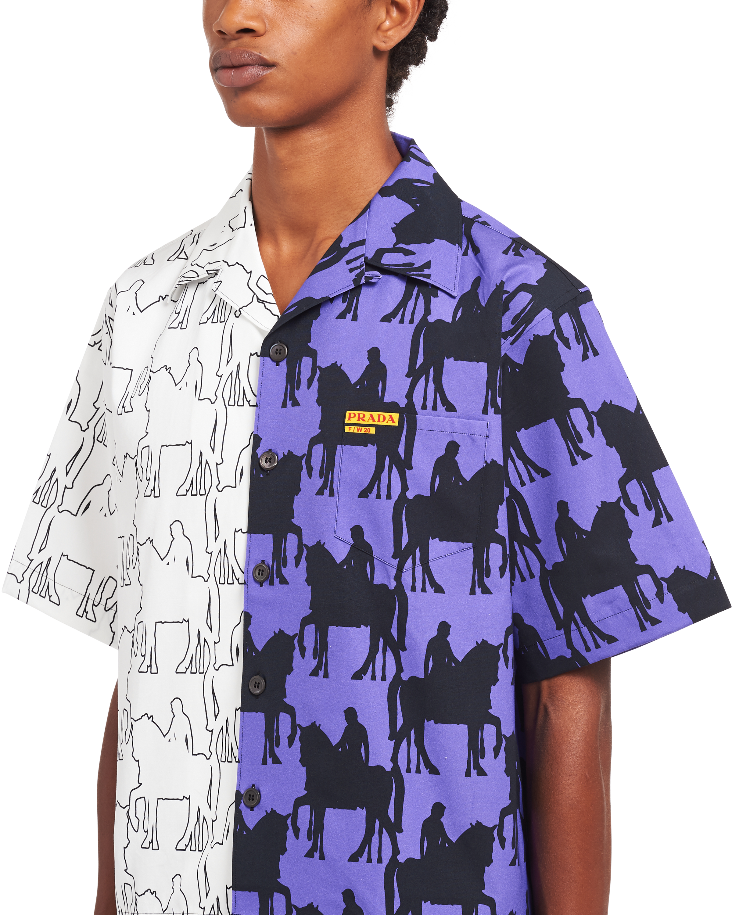 Purple prada shirt clearance