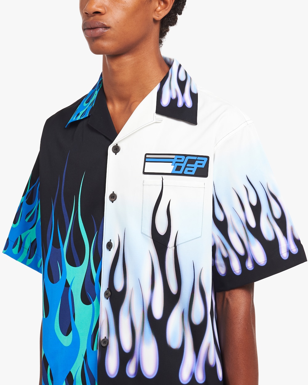 prada two print shirt