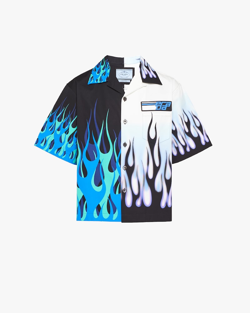 prada flame trousers