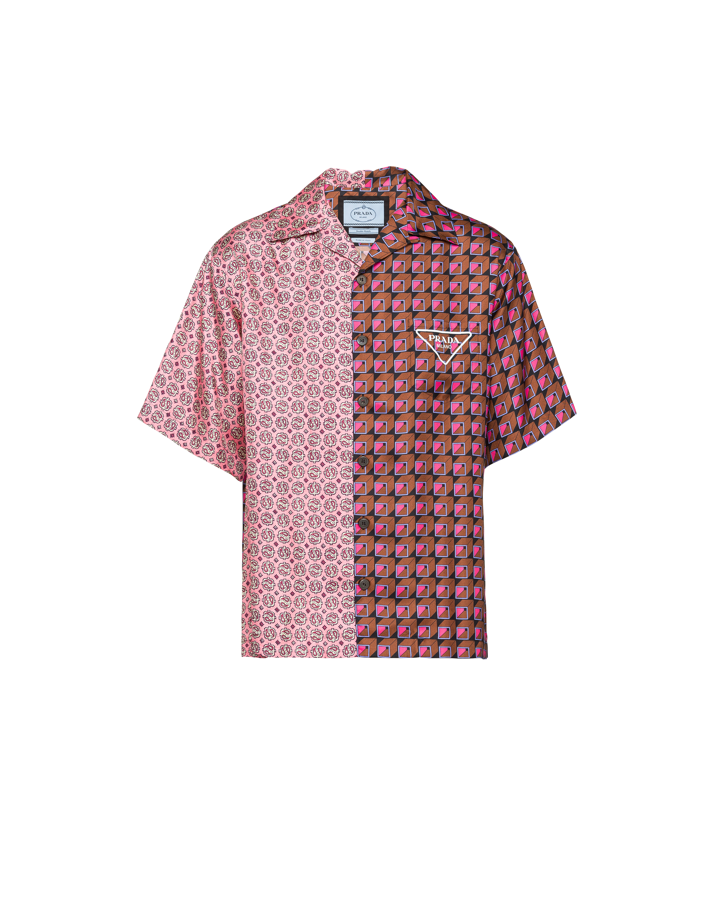 PRADA 14SS Hawaiian Print Casual Shirt-