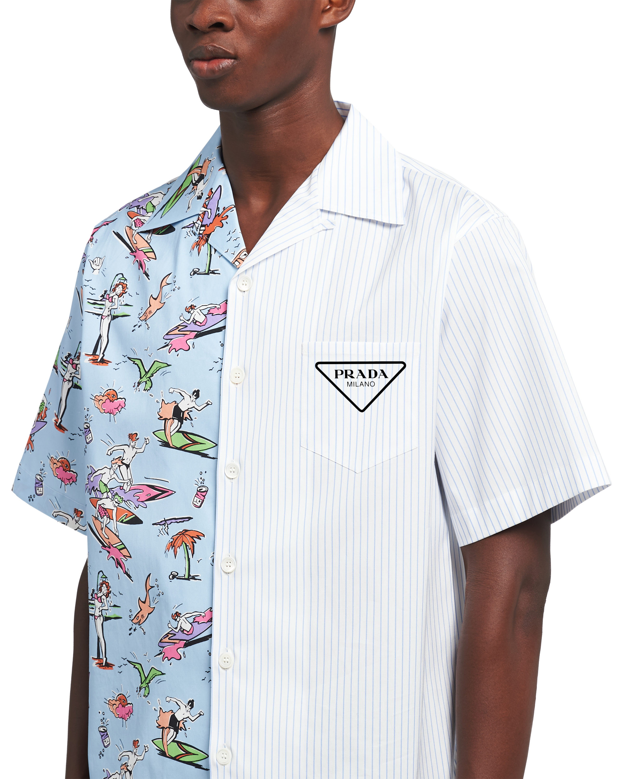 prada double match shirt