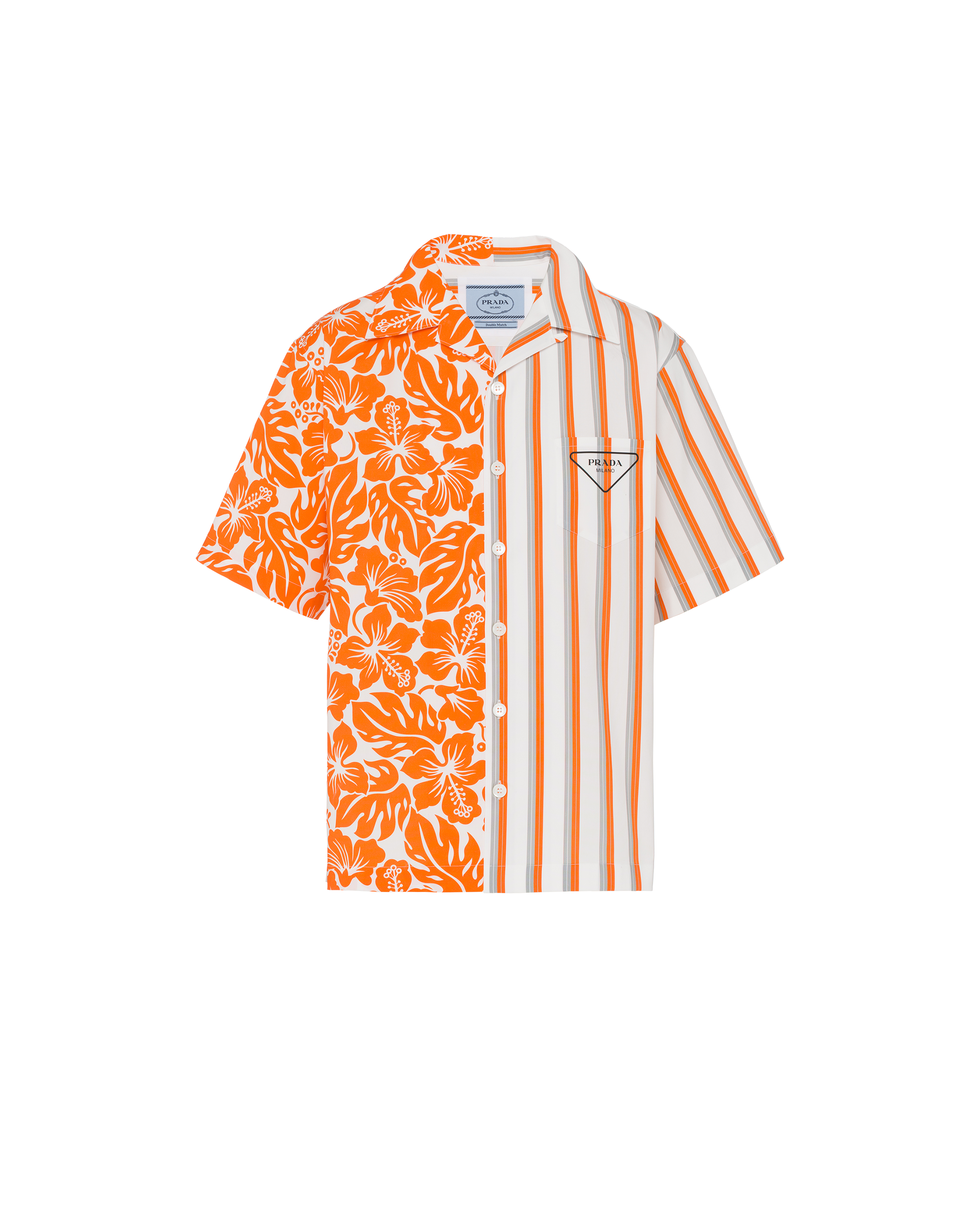 Prada double match bowling hot sale shirt