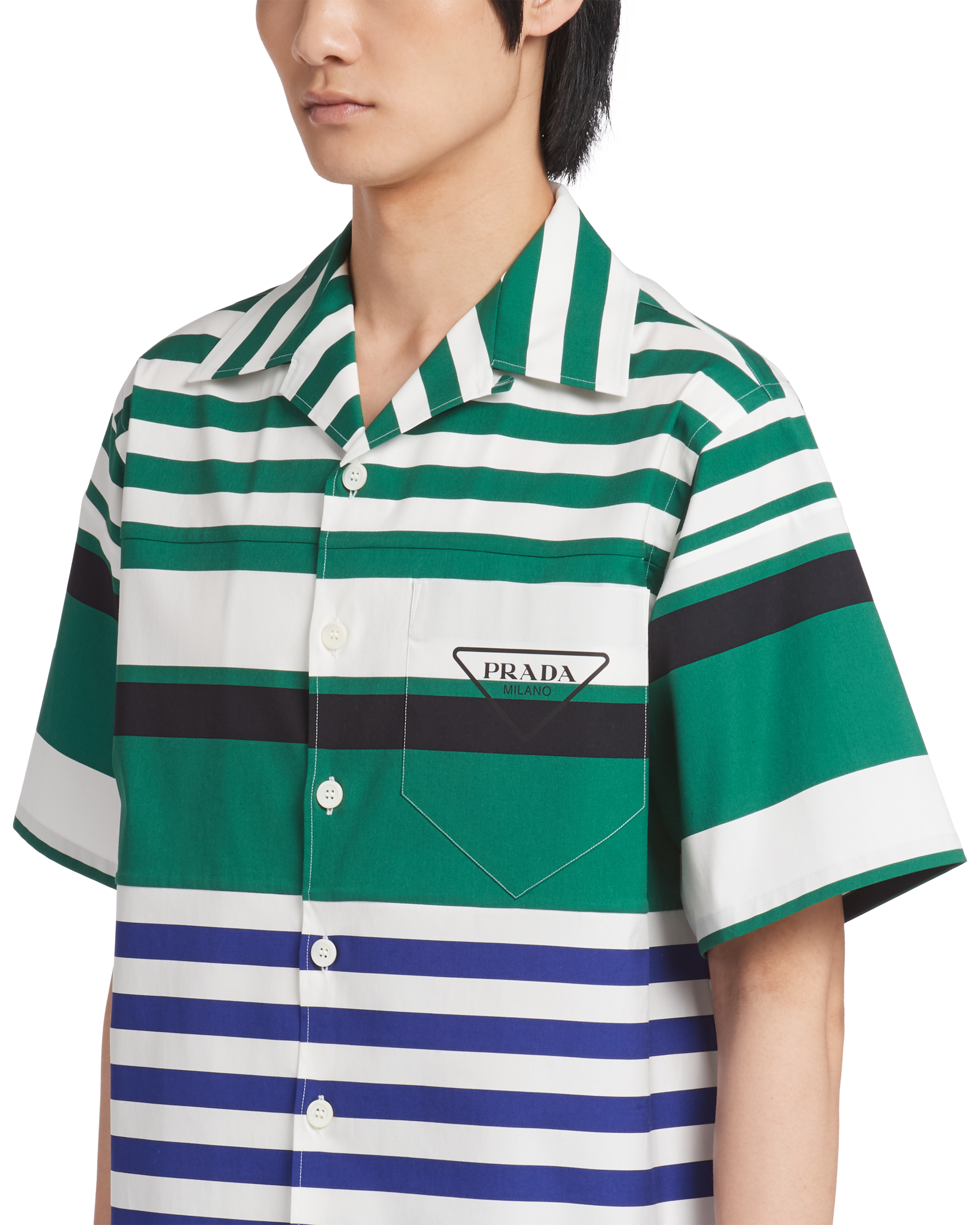 prada striped shirt