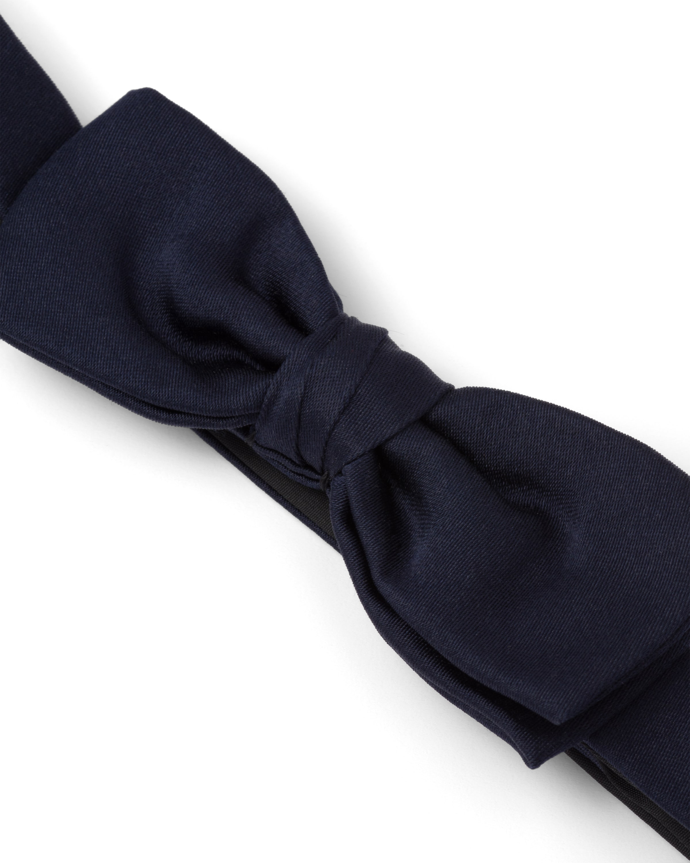 Prada Satin Bow-tie In Navy