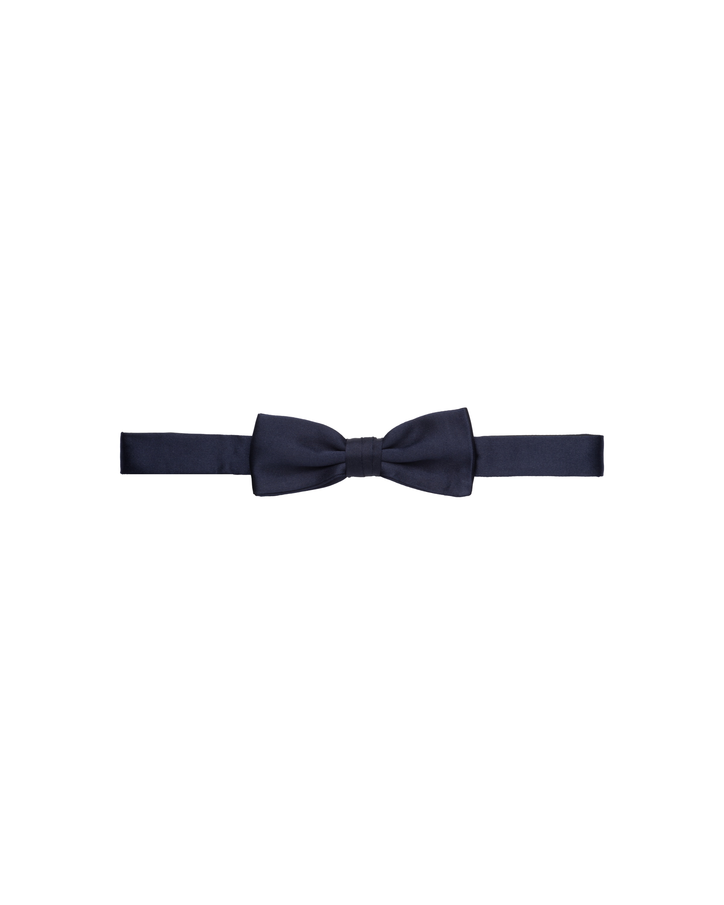Prada Satin Bow-tie In Navy
