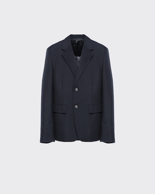 Prada Single-breasted wool blend jacket 1