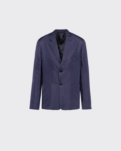 Prada Single-breasted silk jacket 1