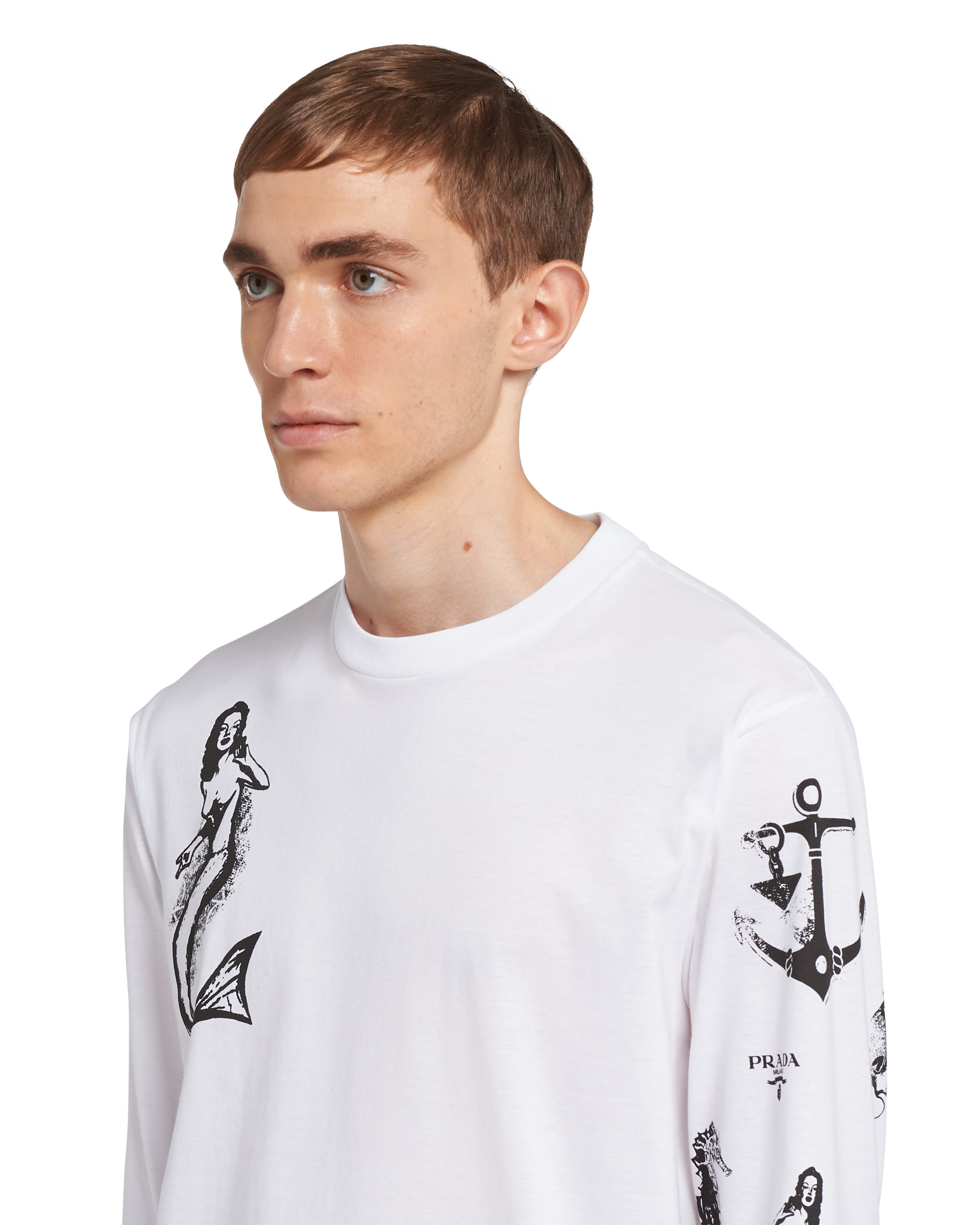 プリントコットン Tシャツ プリントコットン Tシャツ