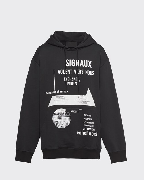 prada moletom com capuz