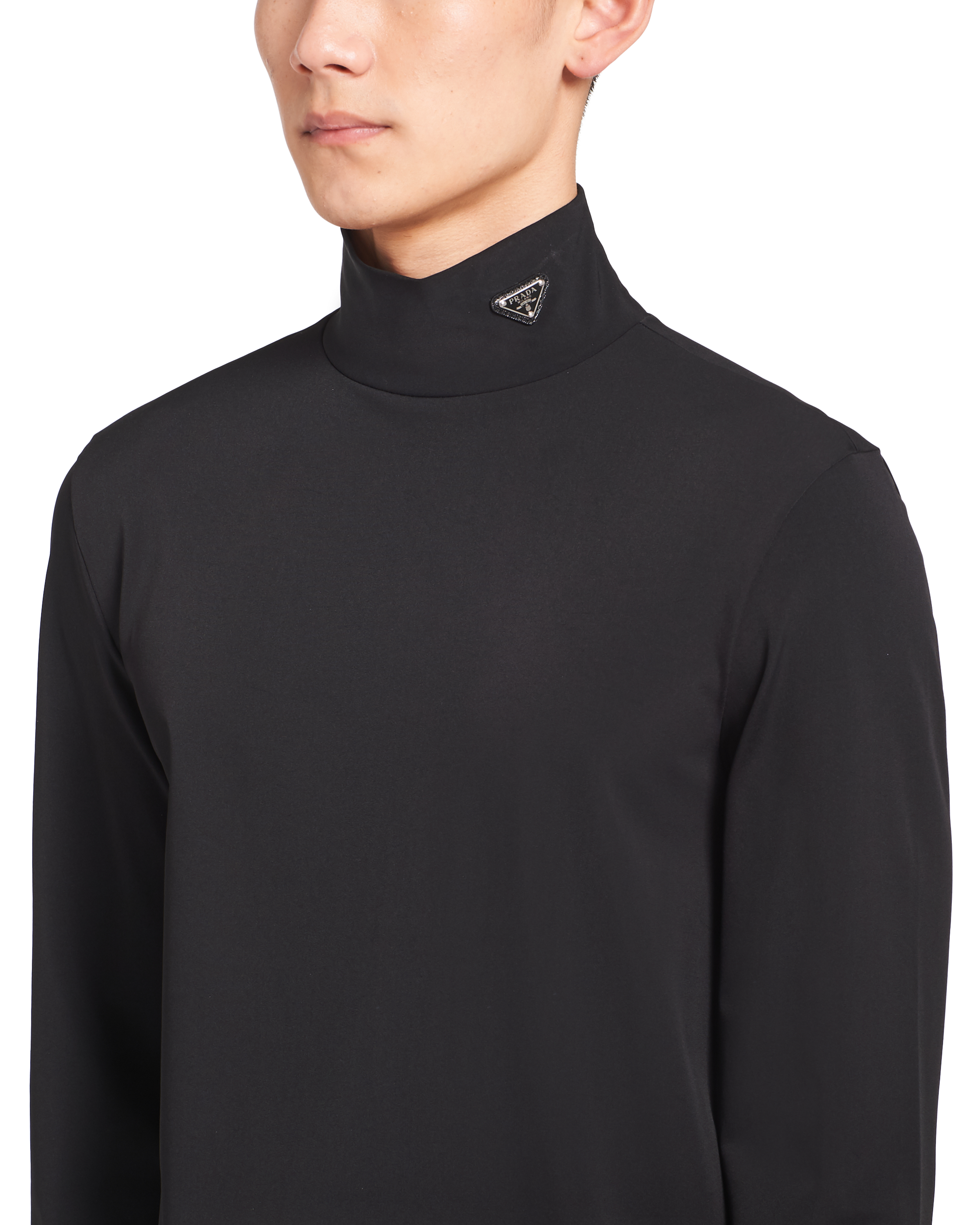 Prada nylon turtleneck sweater deals
