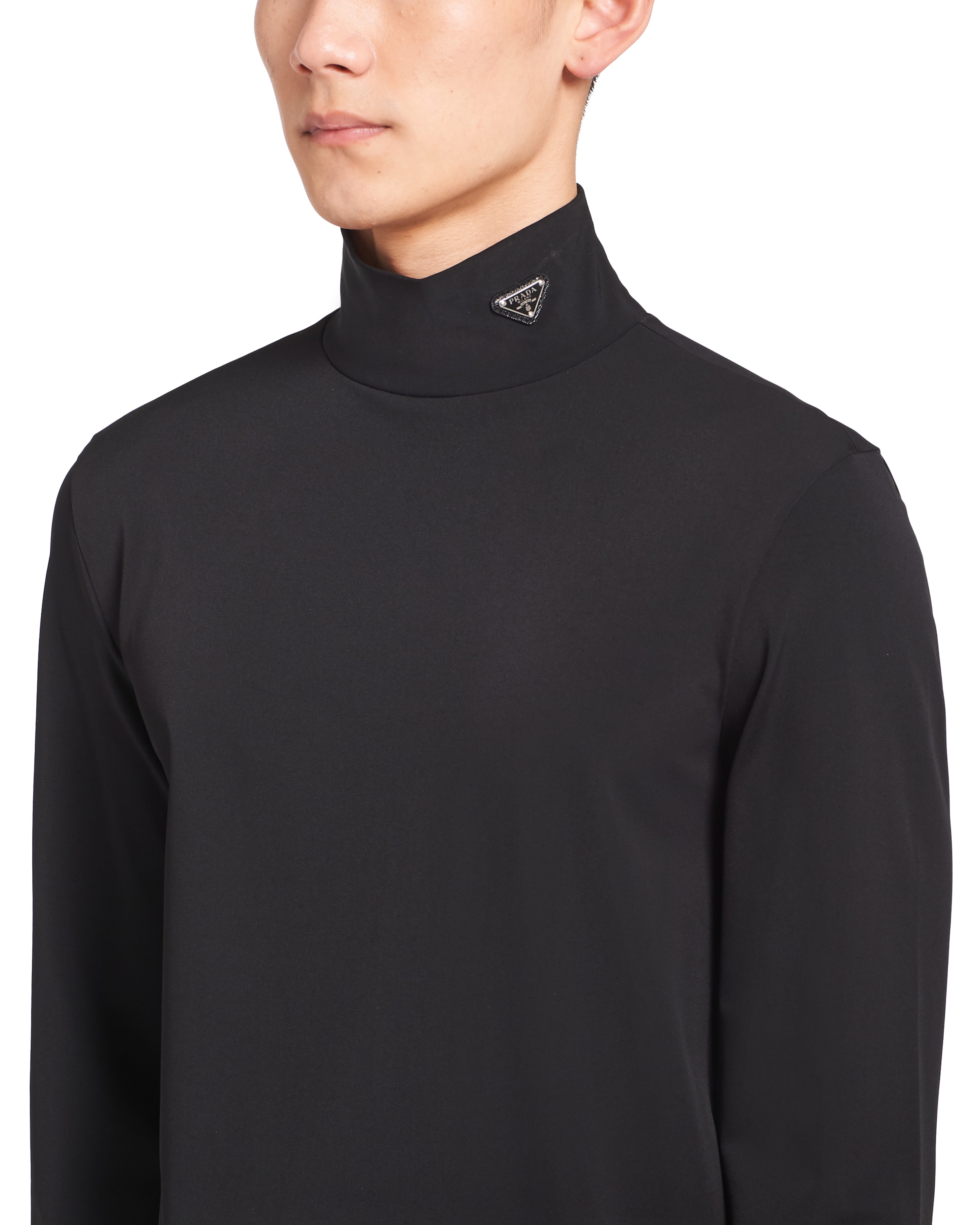 prada mock neck