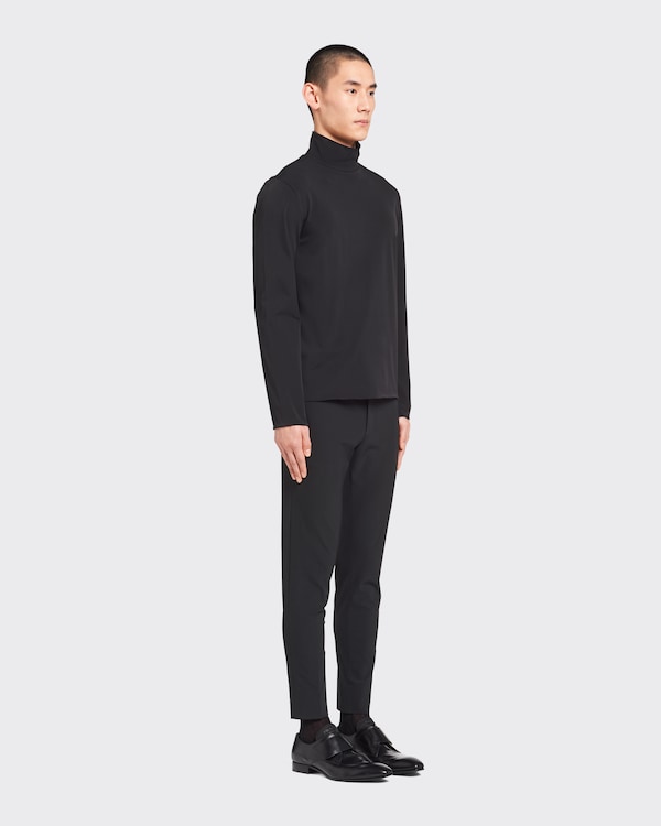 Technical jersey mock turtleneck Technical jersey mock turtleneck