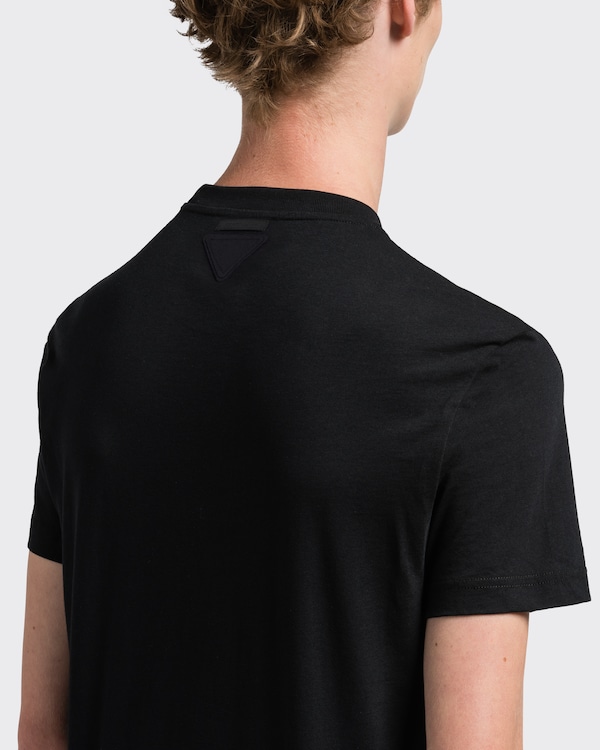 Three Pack Cotton Jersey T-Shirts - Black Three Pack Cotton Jersey T-Shirts - Black