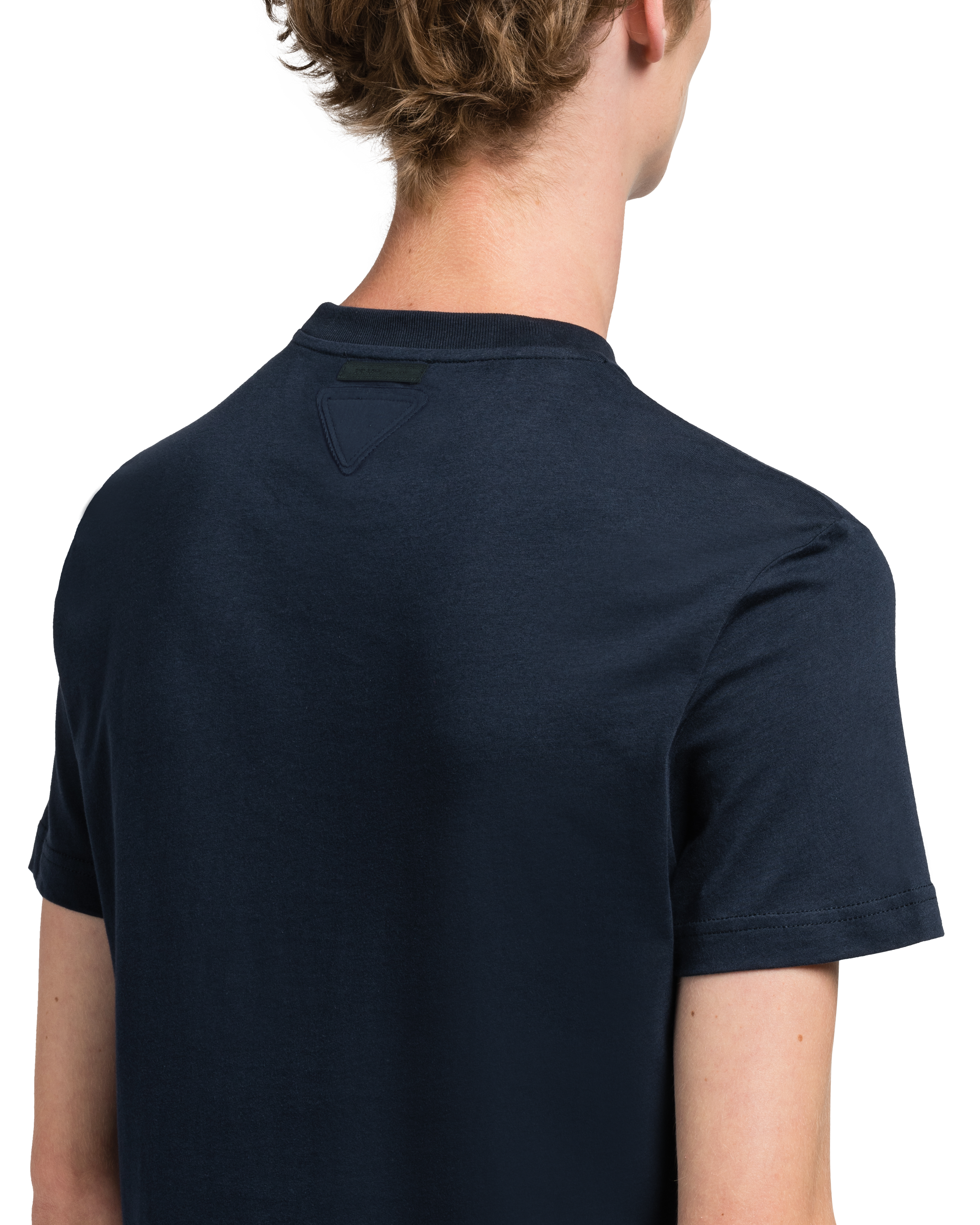 ネイビー 3パック コットンジャージーTシャツ | PRADA