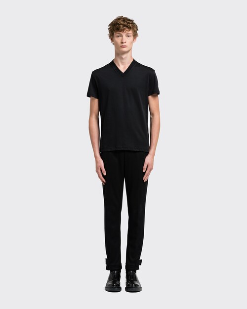 Prada black t shirt clearance