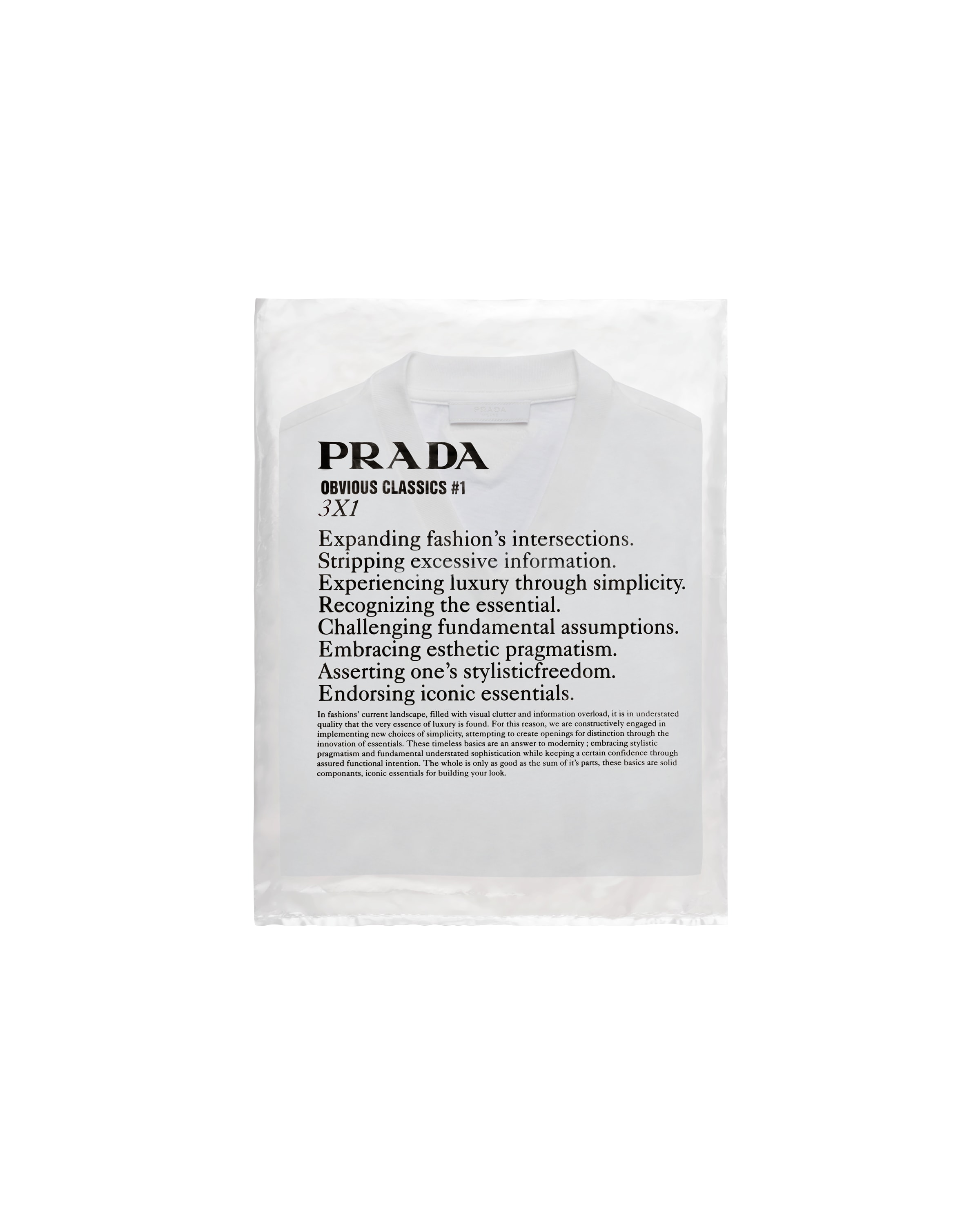 White Three Pack Cotton Jersey TShirts Prada