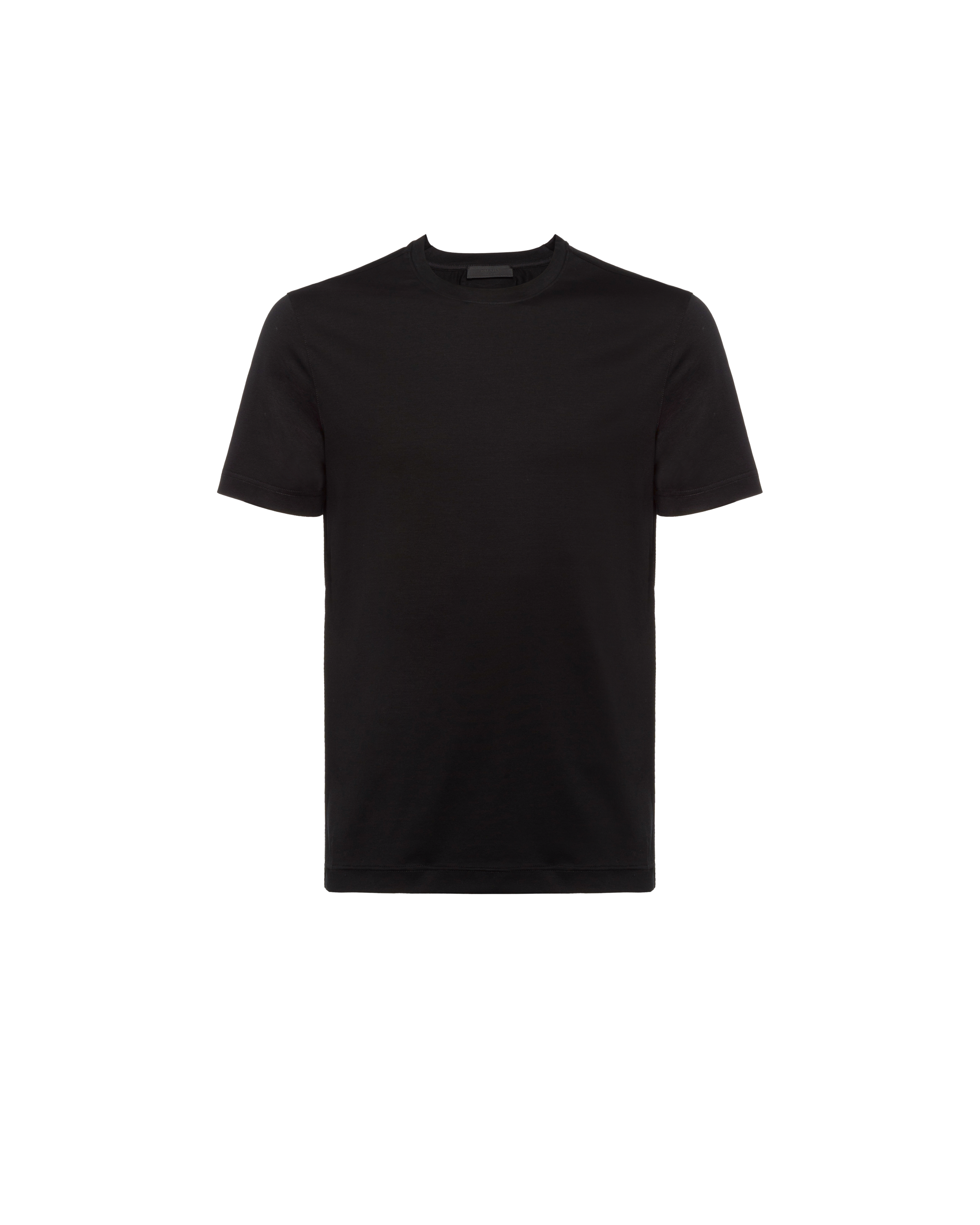 PRADA プラダ クルーネック ストレッチ コットン Tシャツ UJM564