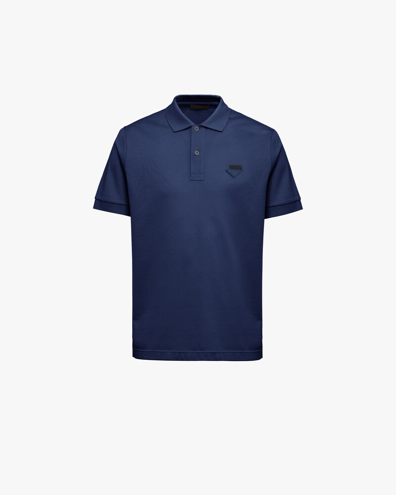 prada blue polo shirt