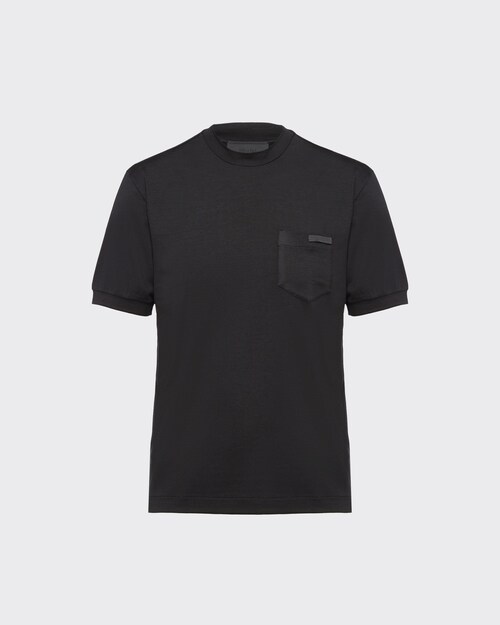 black silk tee