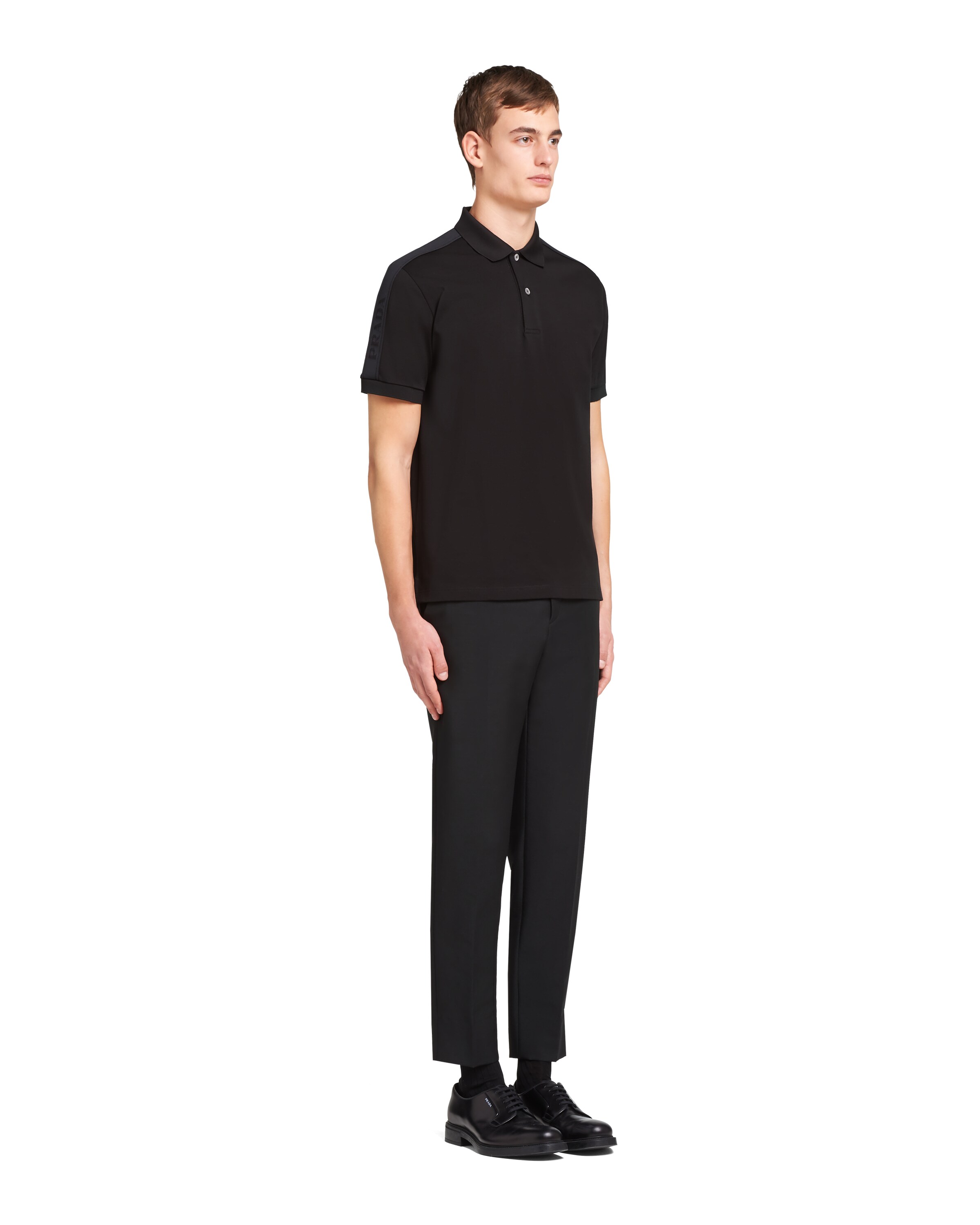 prada 珠地棉polo 衫 3