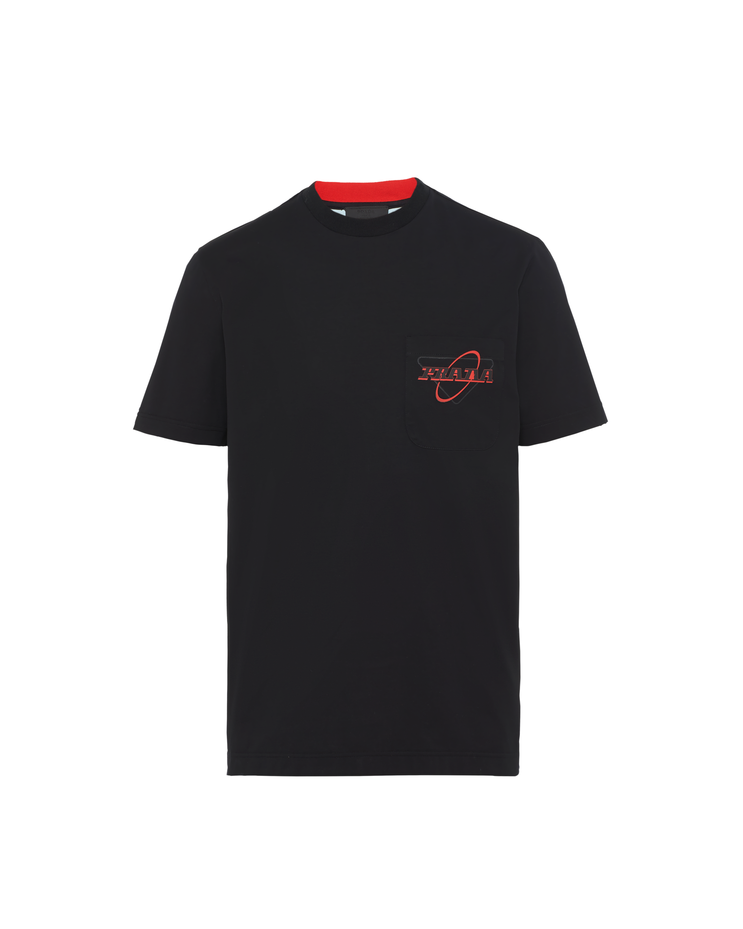prada t shirt red logo