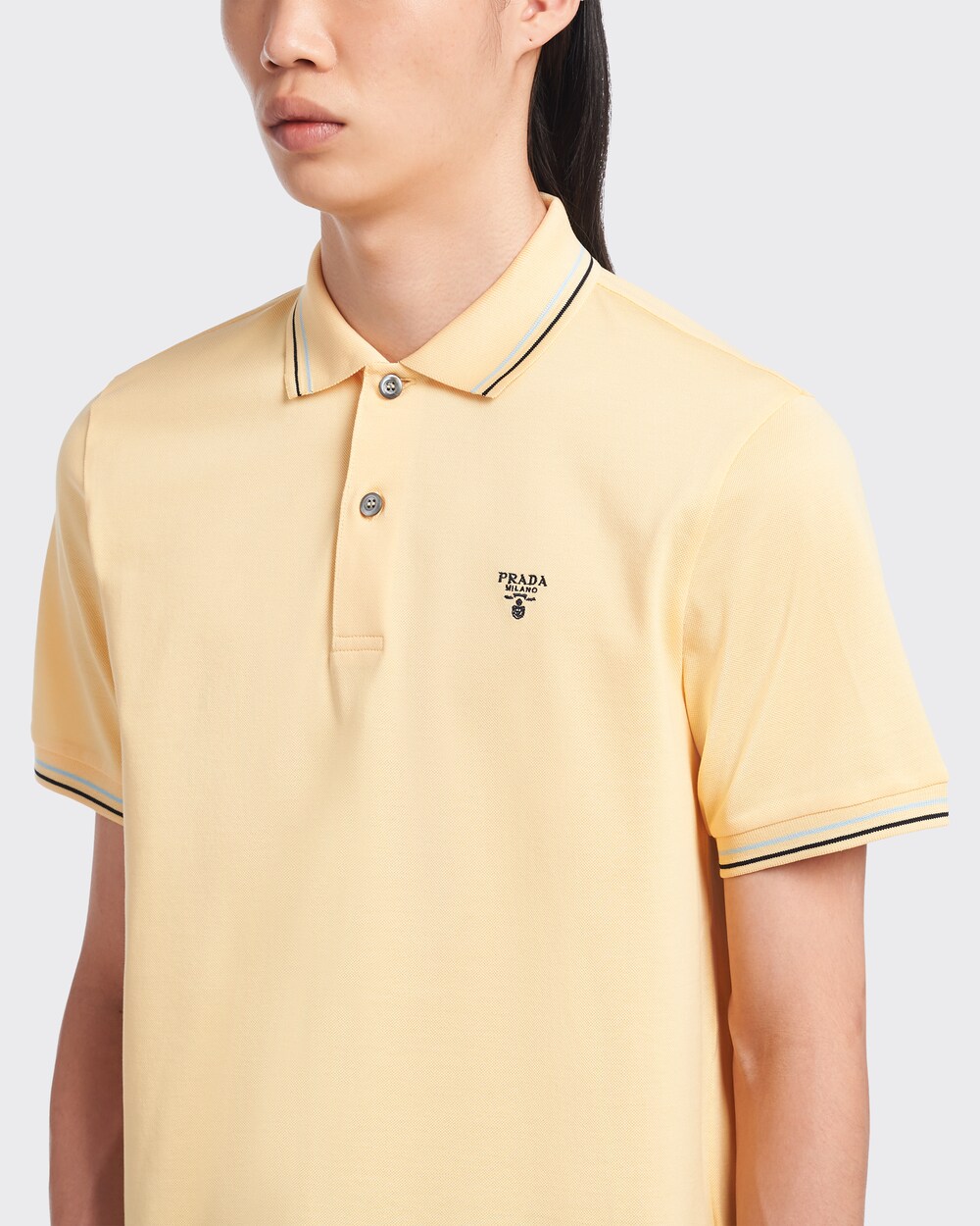 prada piqué polo shirt