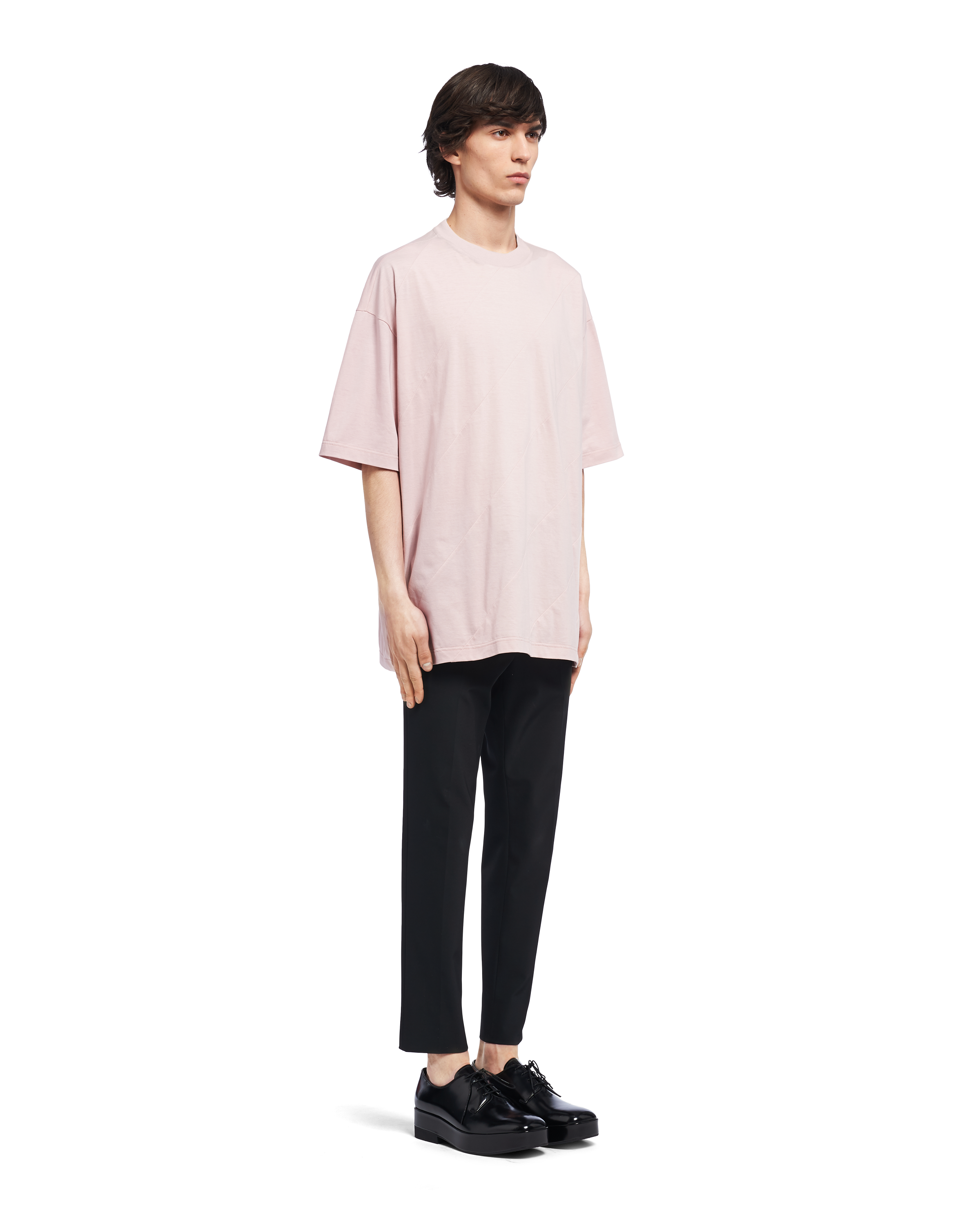 Peach Oversized cotton T-shirt | Prada