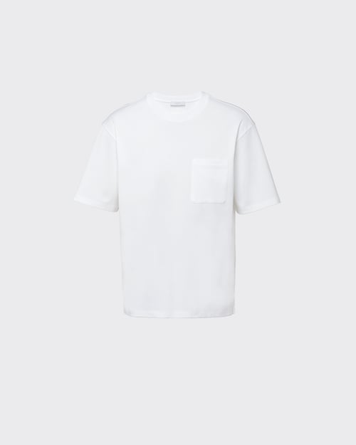 White Cotton T-shirt | Prada