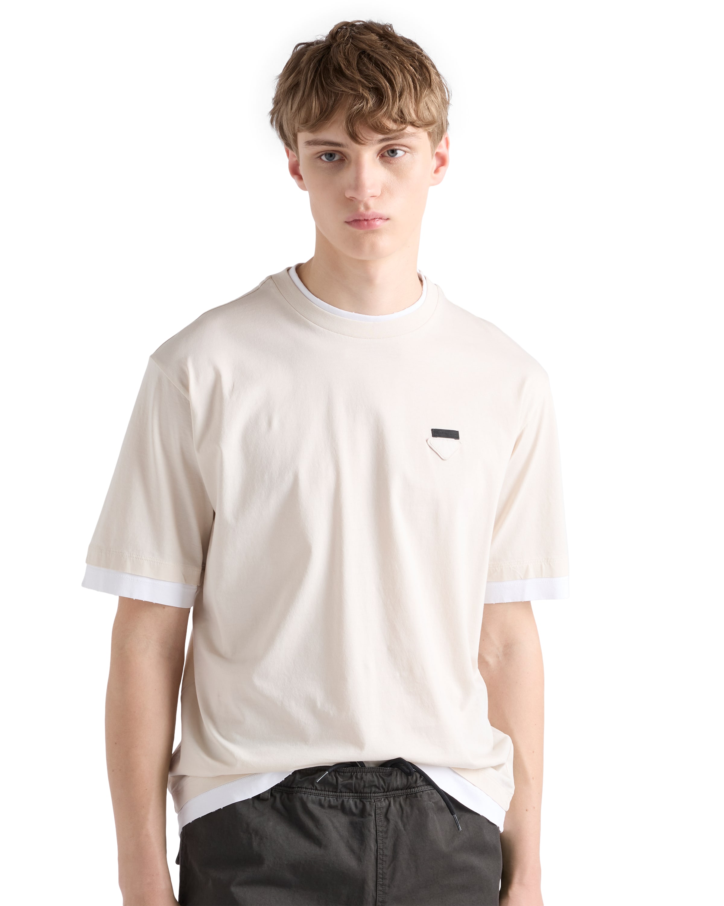 Prada Cotton T-shirt In White