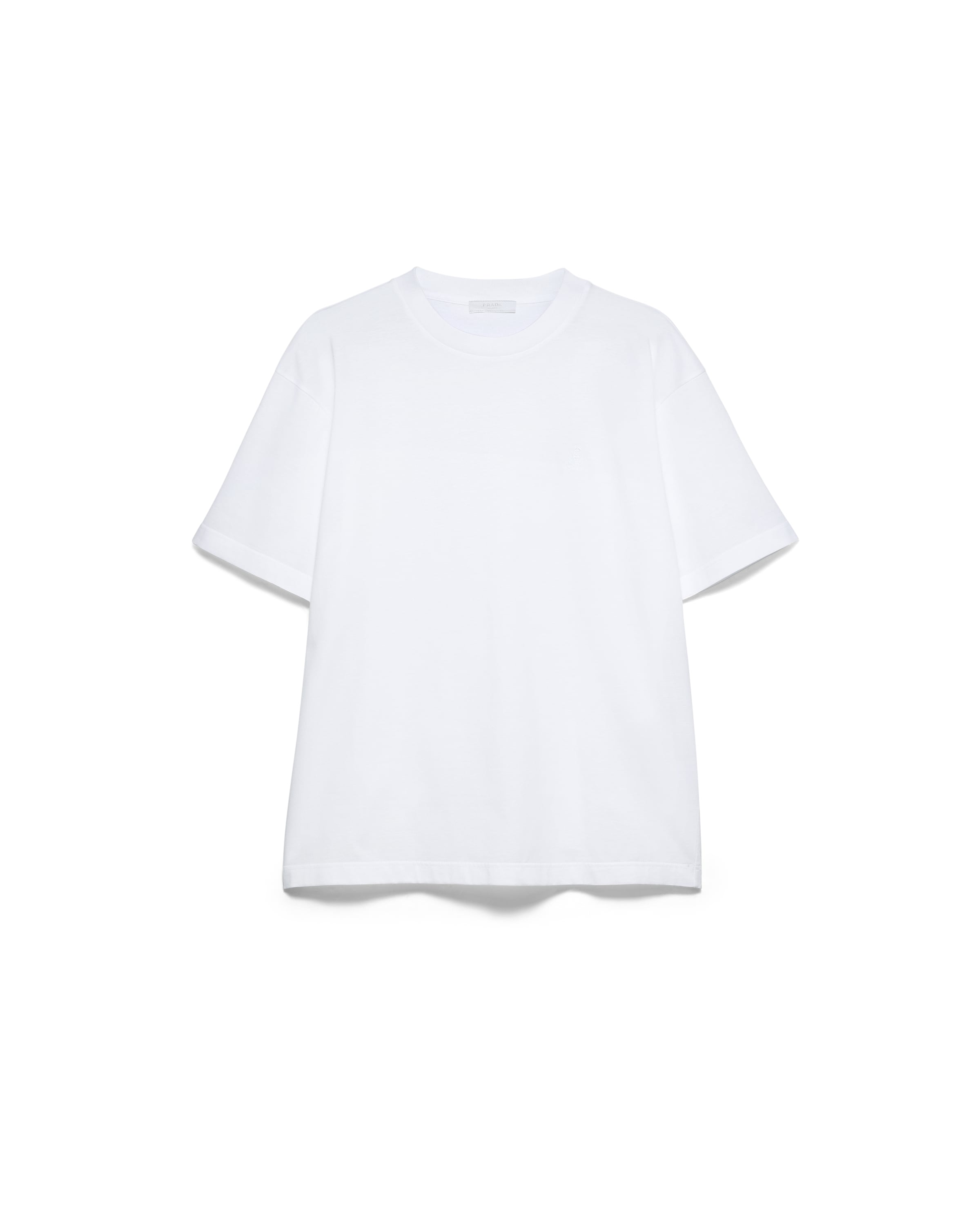 Prada Cotton T-shirt In White