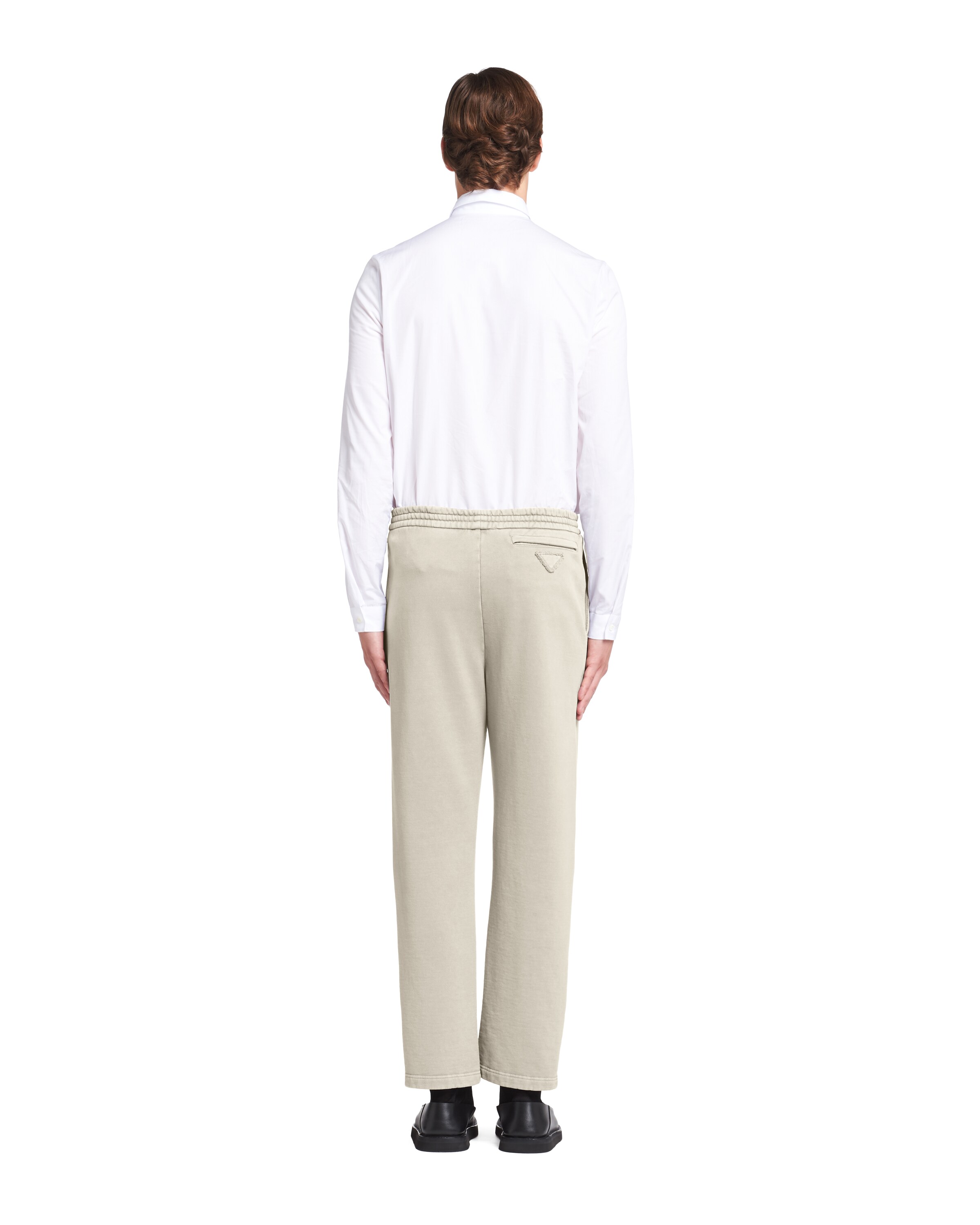 Garmentdyed cotton pants Prada