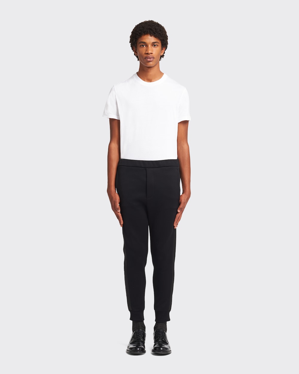 black Sweatpants with nylon details 