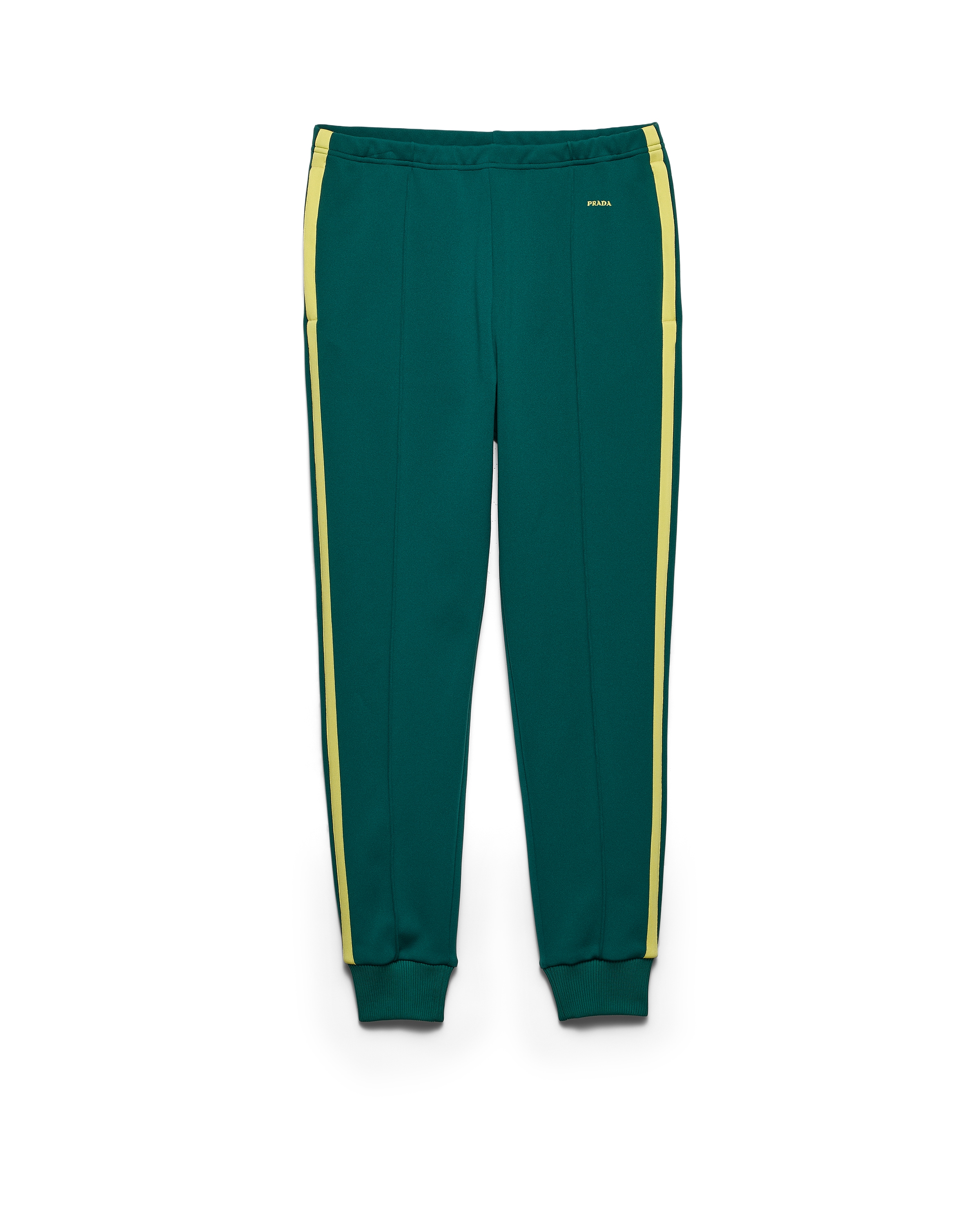 Prada Men's Technical Fabric Pants In Green