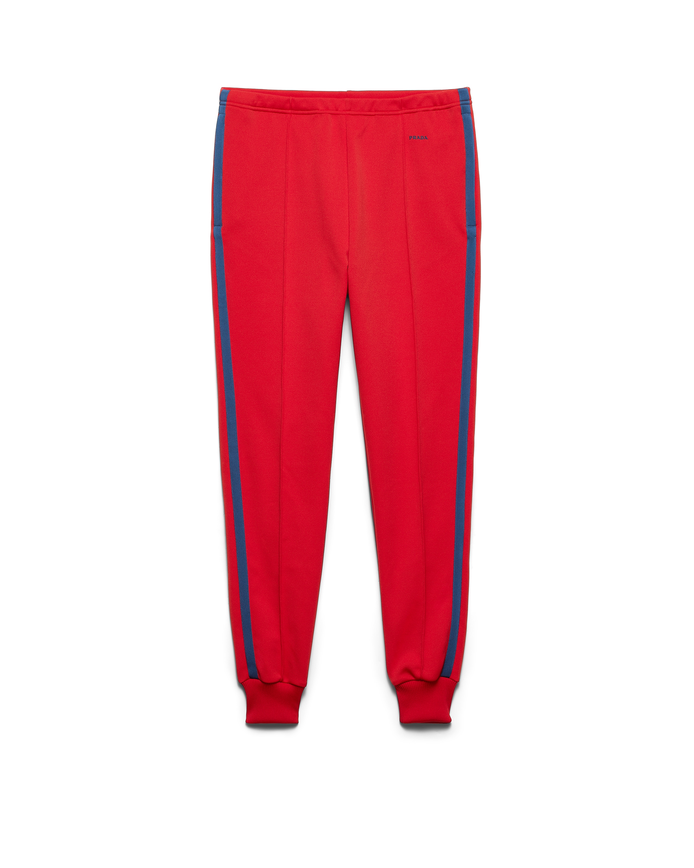 Prada Men's Technical Fabric Pants In Red
