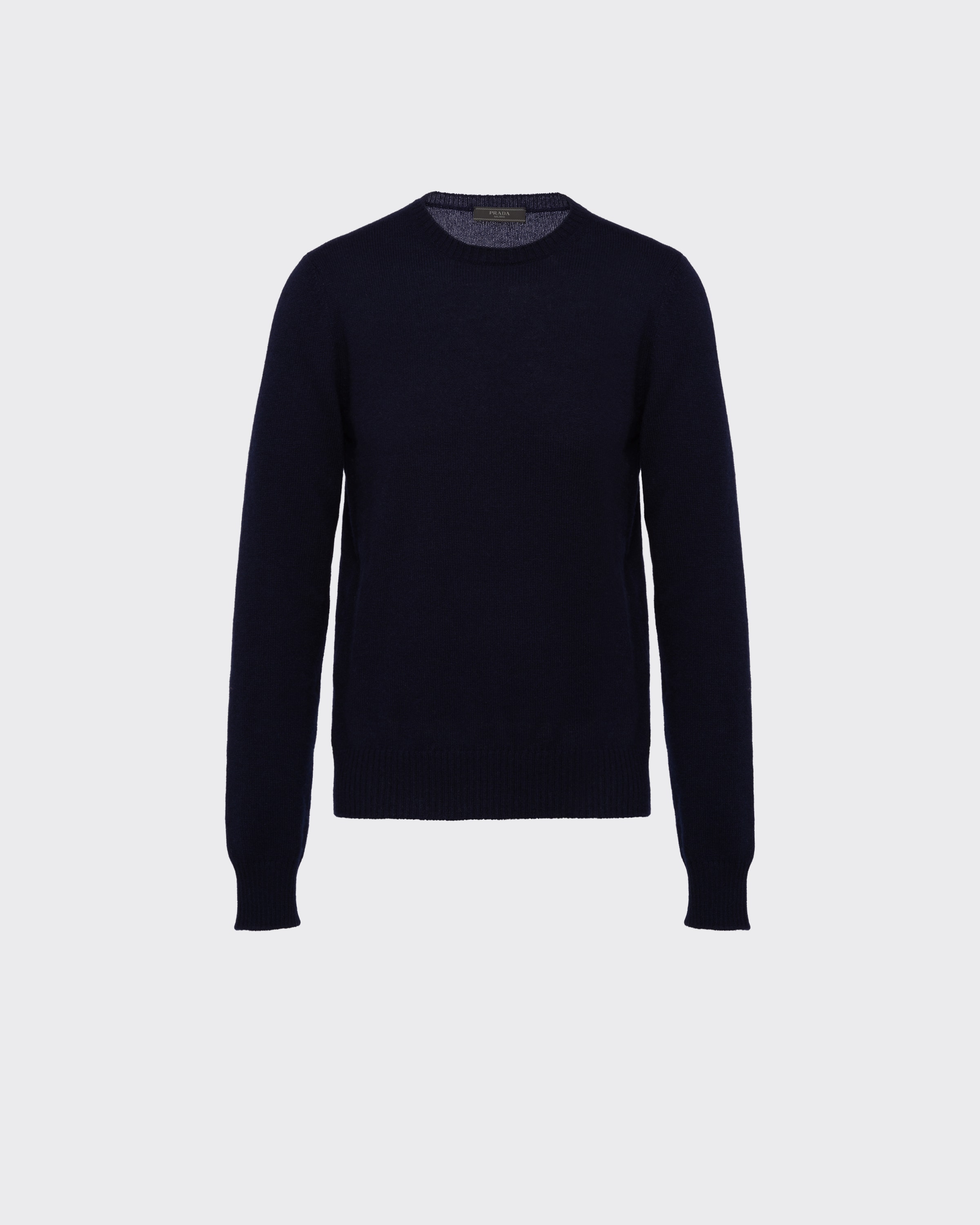 Prada Cable-knit Cashmere Crew-neck Sweater, Homme, Bleu, Taille 44