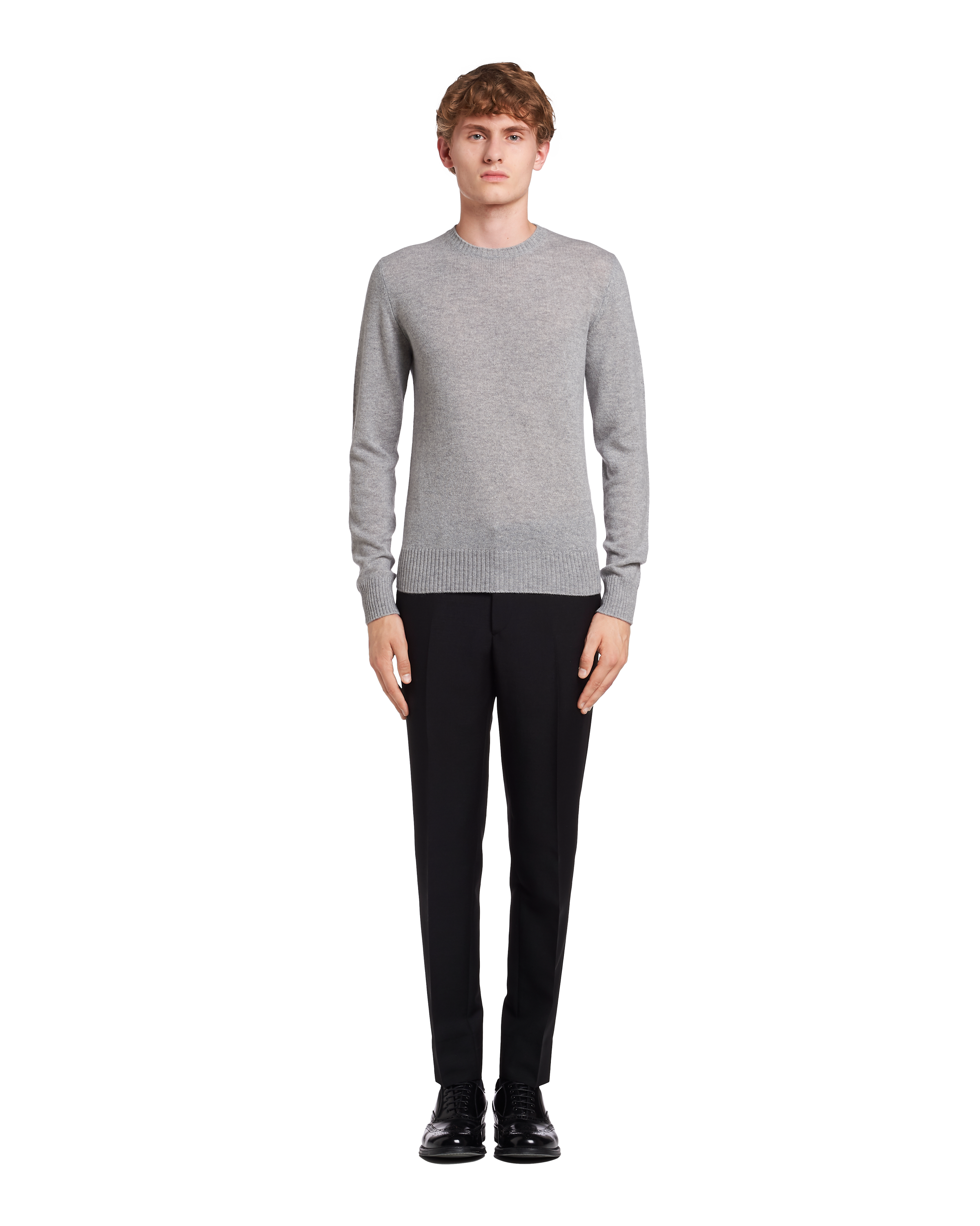Grey Cashmere Sweater | PRADA