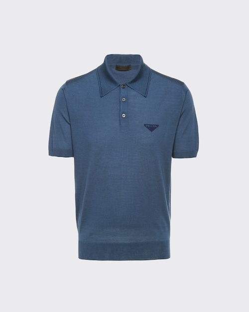 Prada pique polo 2025 shirt