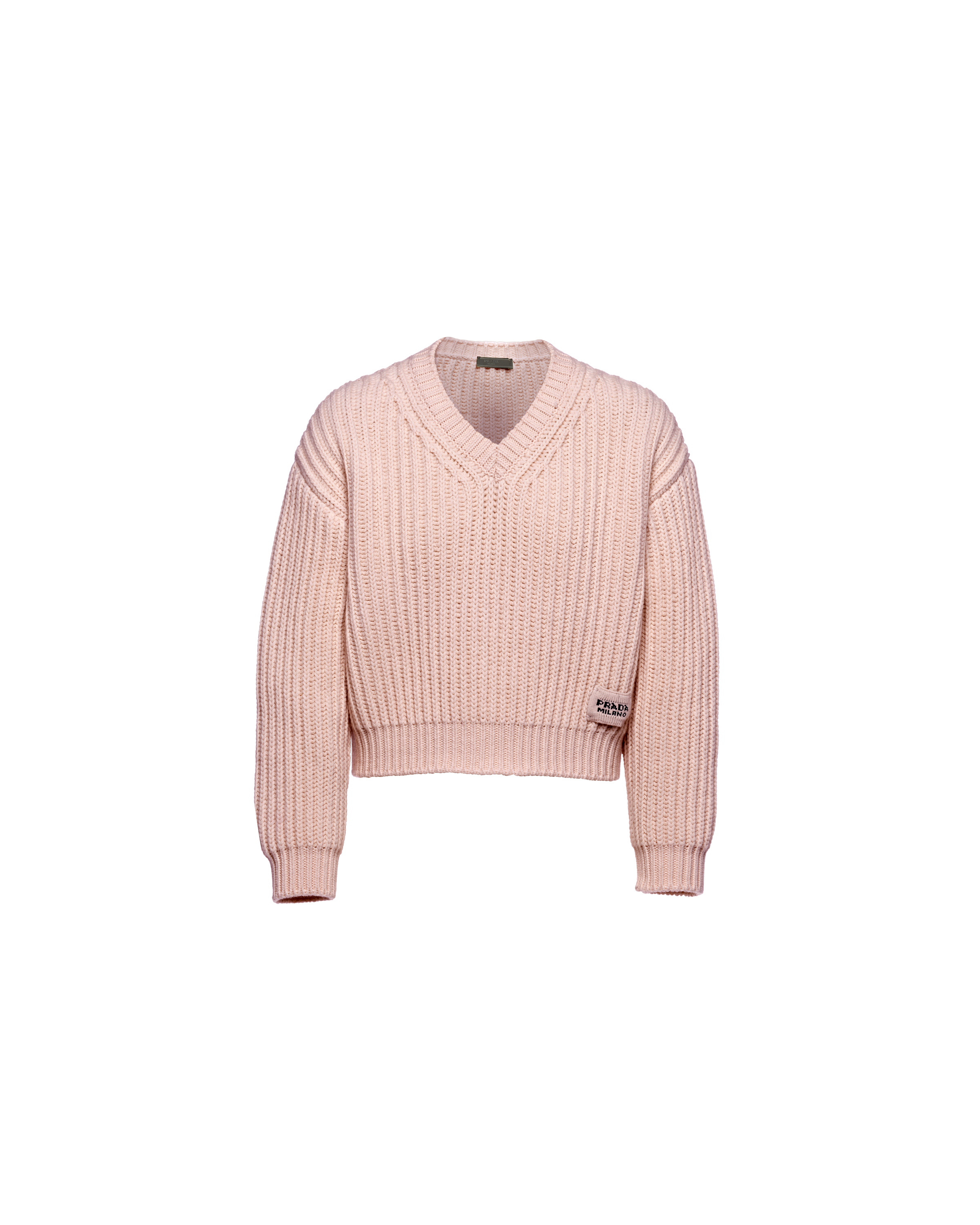 Cashmere and wool V-neck sweater | Prada