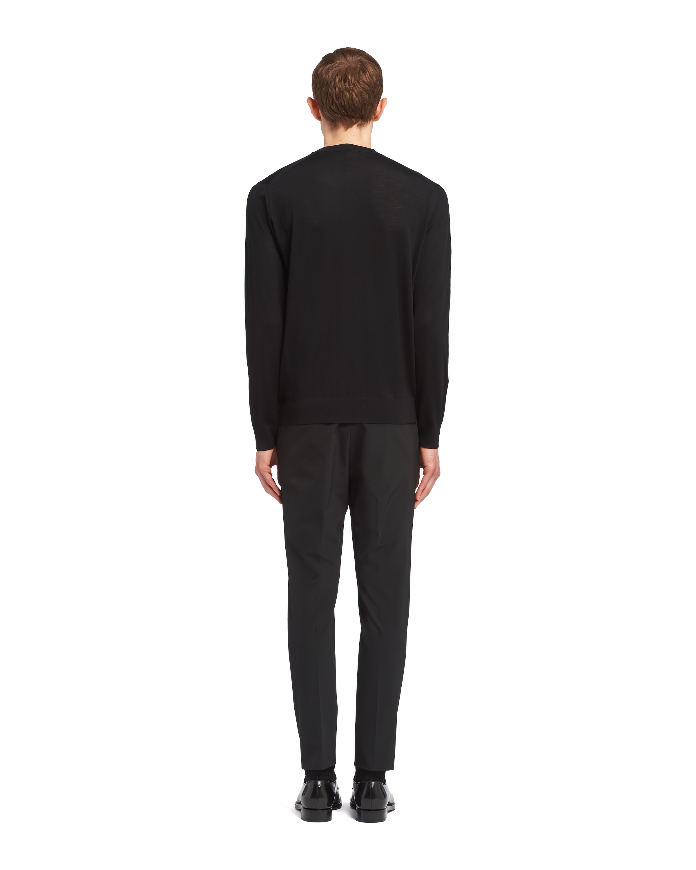 Prada Black Wool Sweater In Black
