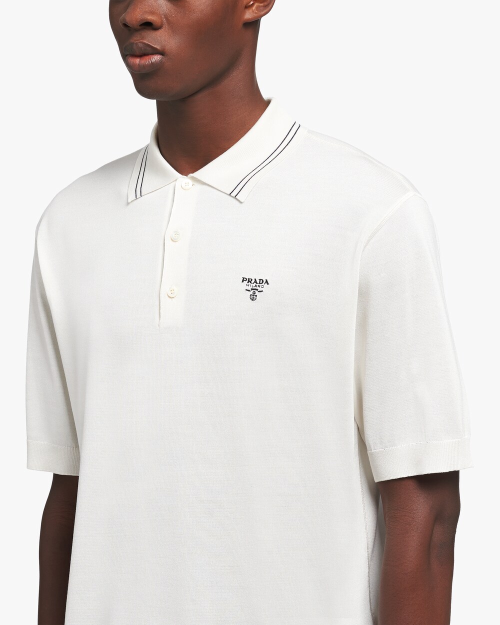 oversized white polo