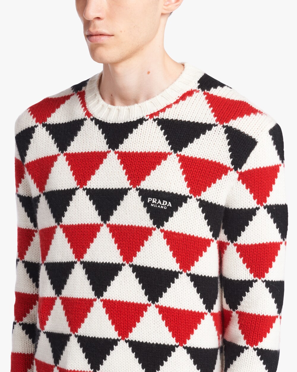 prada jacquard sweater