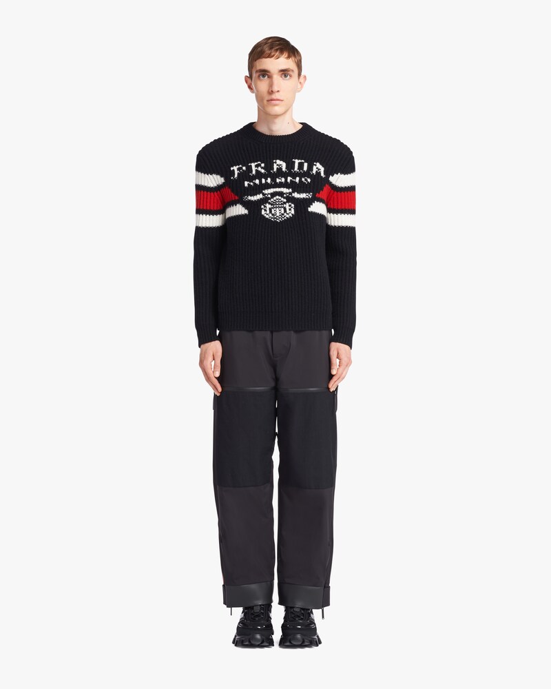 prada jacquard sweater