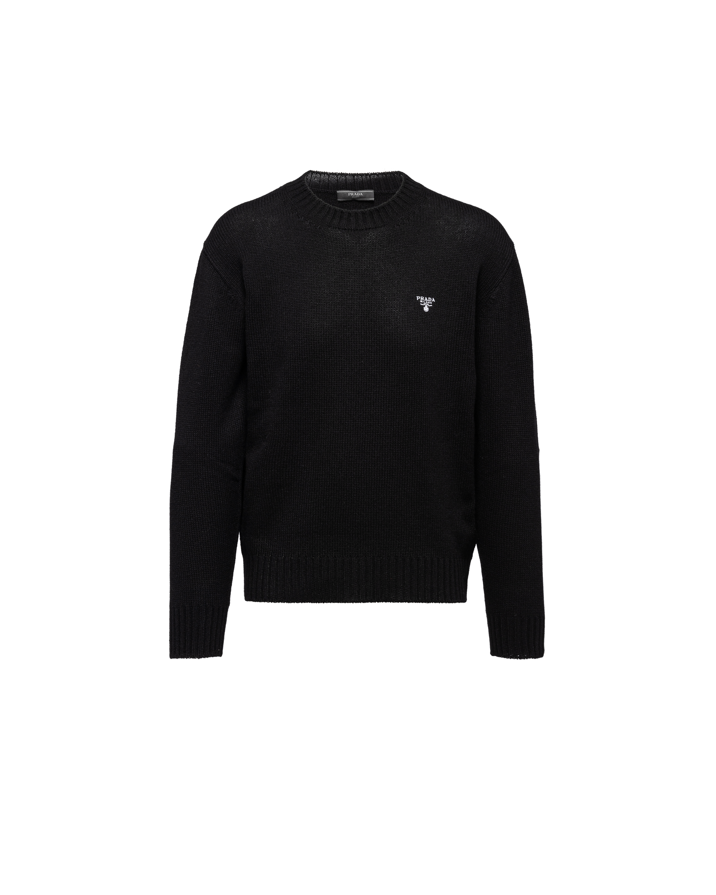 Prada Sweatshirt Aus Technischer Baumwolle In Black